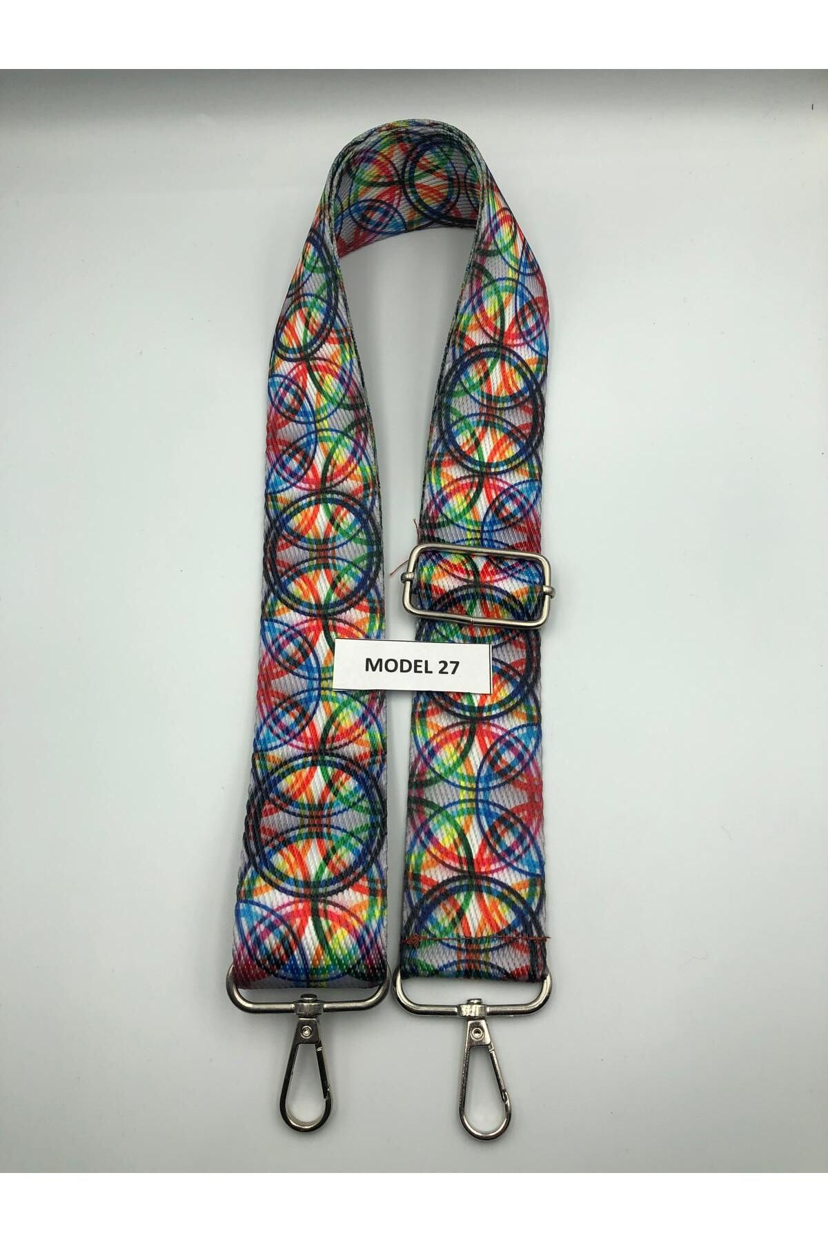 DUCK HOBY Ayarlanabilir Çanta Askısı Çanta Sapı Çanta Aksesuarı 4cm X 120cm Etnik Desen 3