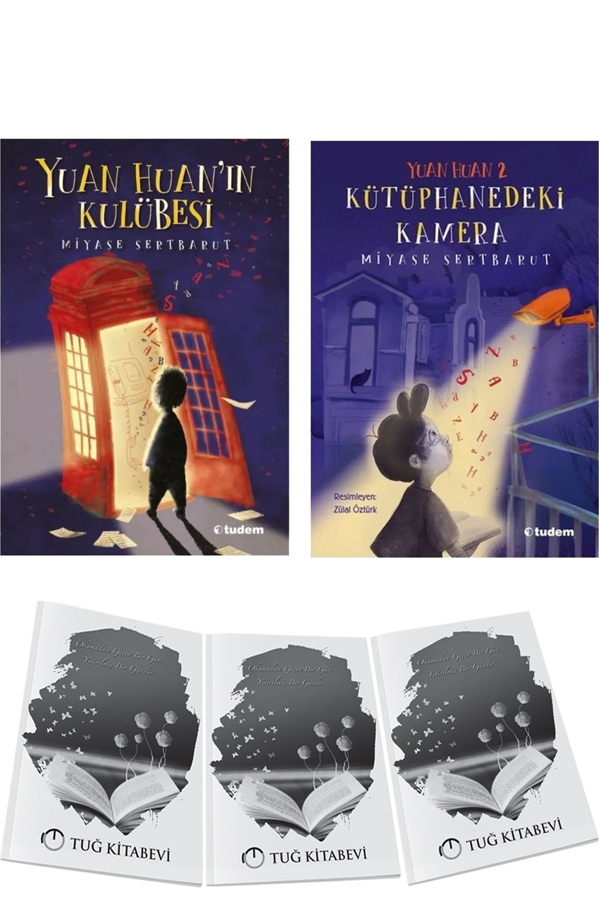 Tudem Yayınları Yuan Huan'ın Kulübesi ve Yuan Huan 2 Kütüphanedeki Kamera 2li Set Miyase Sertbarut + Hediyeli