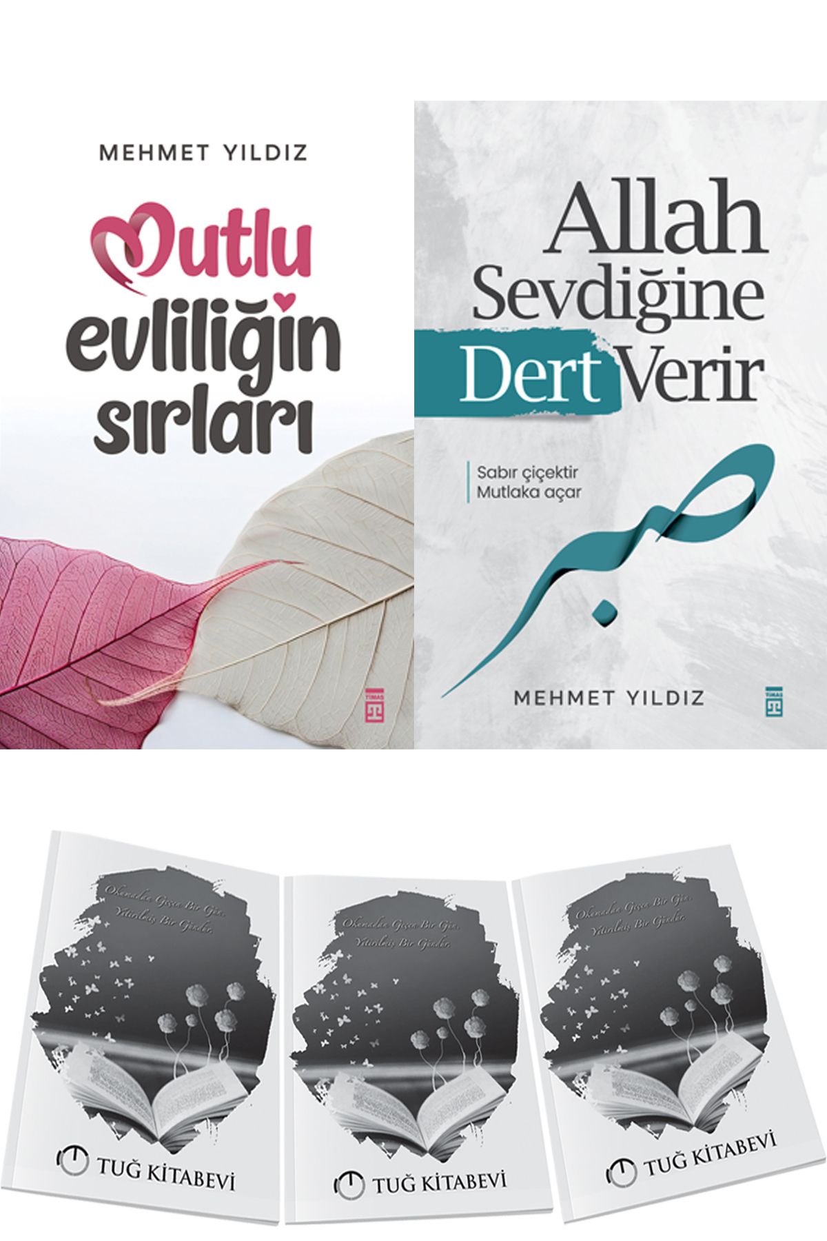 Timaş Yayınları Mutlu Evliliğin Sırları ve Allah Sevdiğine Dert Verir 2li Set + Hediyeli