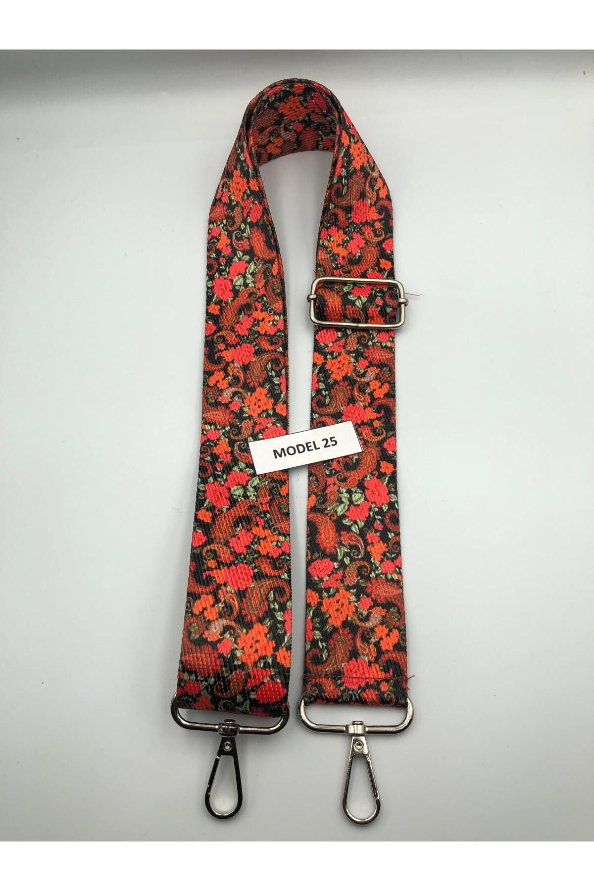 DUCK HOBY Ayarlanabilir Çanta Askısı Çanta Sapı Çanta Aksesuarı 4cm X 120cm Etnik Desen 3
