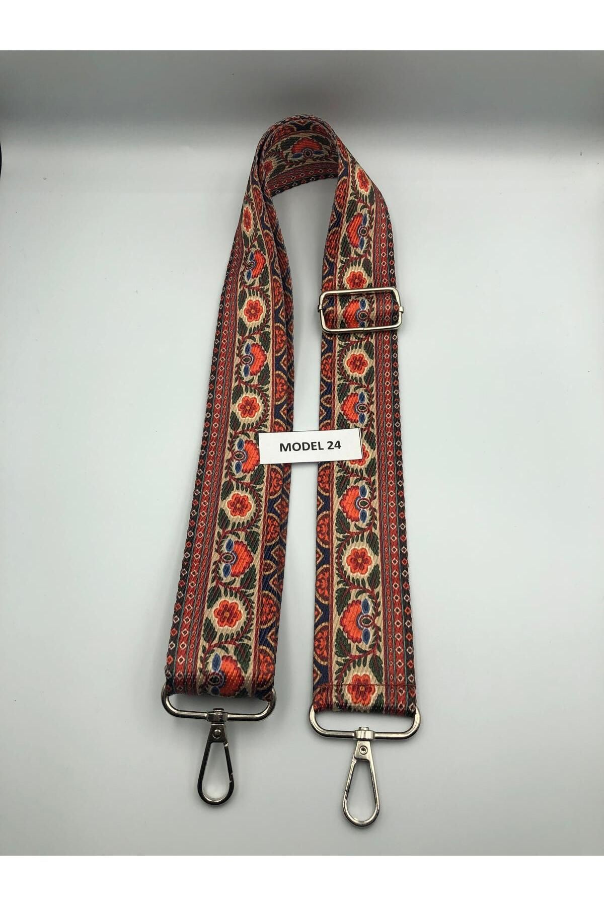 DUCK HOBY Ayarlanabilir Çanta Askısı Çanta Sapı Çanta Aksesuarı 4cm X 120cm Etnik Desen 3