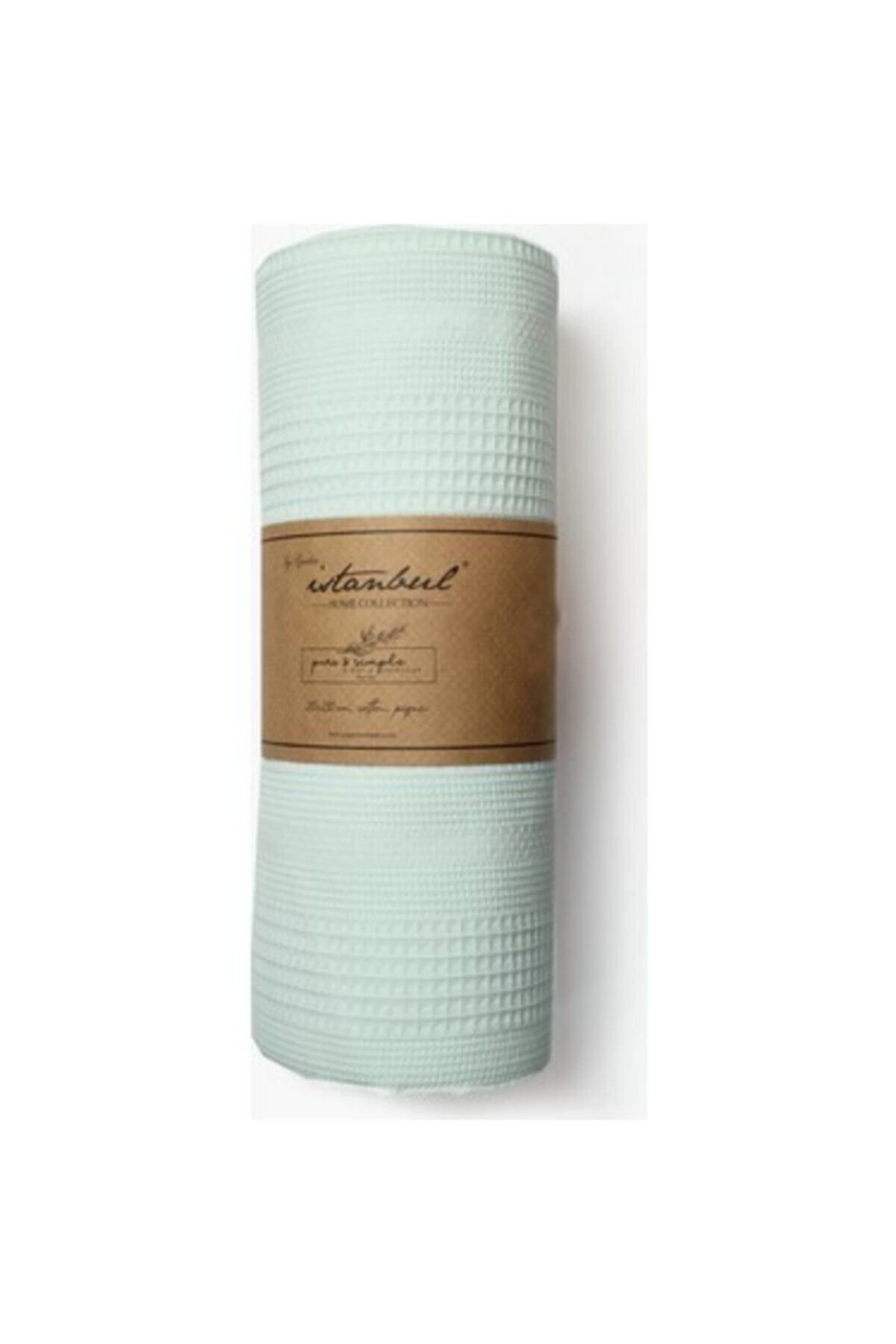 AYZEN HOME Organik Pike cift Kişilik waffle pike Mint