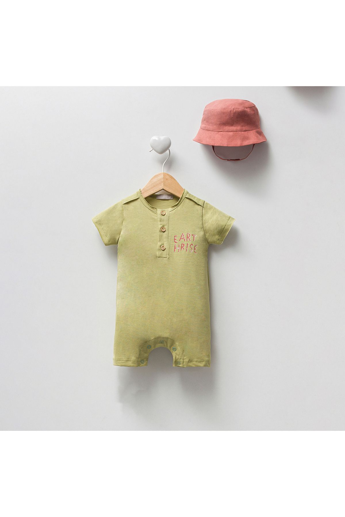 Lina Baby Şapkalı Penye Tulum