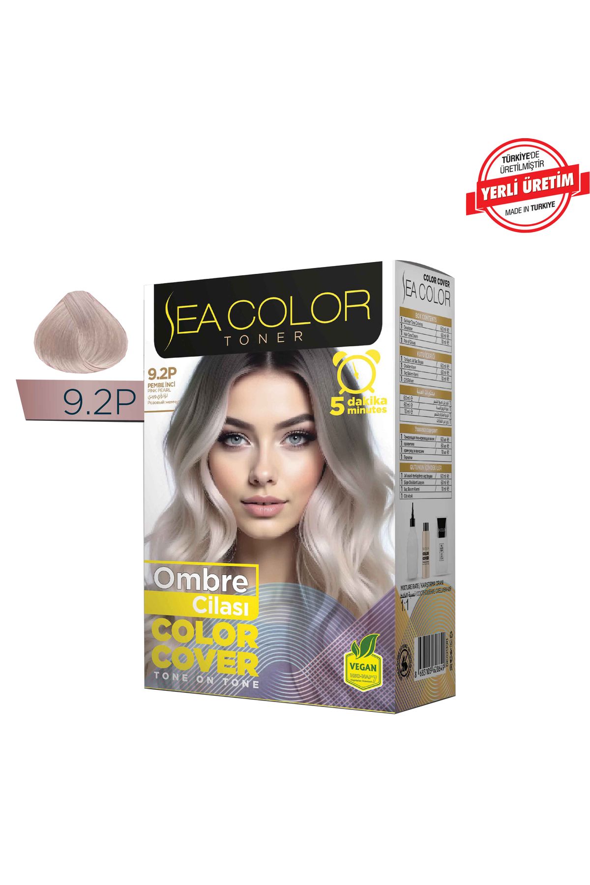 Sea Color TONER Ombre Cilası Tonlayıcı Saç Jel Boyası Color Cover 4 HARİKA RENK
