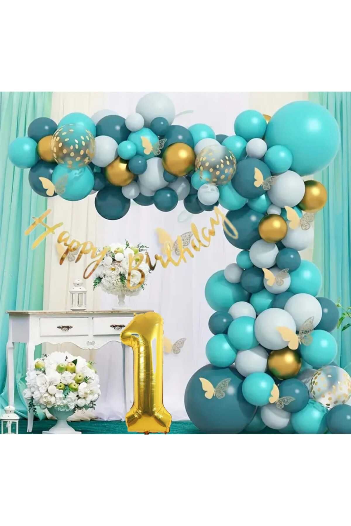 CANSIN GOLD HAPPY BIRTHDAY DOĞUM GÜNÜ SETİ
