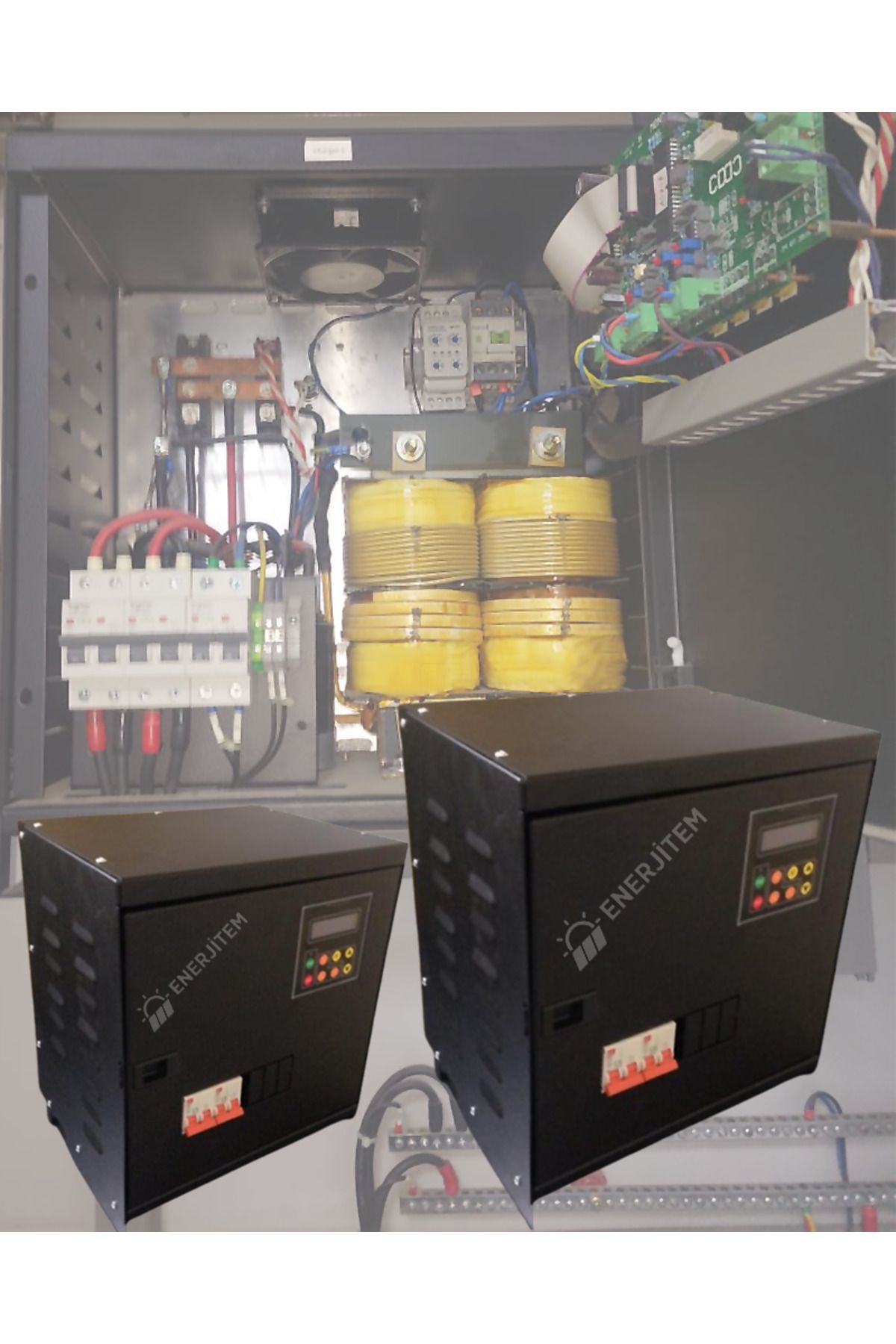 ENERJİTEM Monofaze Redresör(Rectifier),battery Charger, 220 Vac Giriş/48 Vdc 60 Ah Çıkış