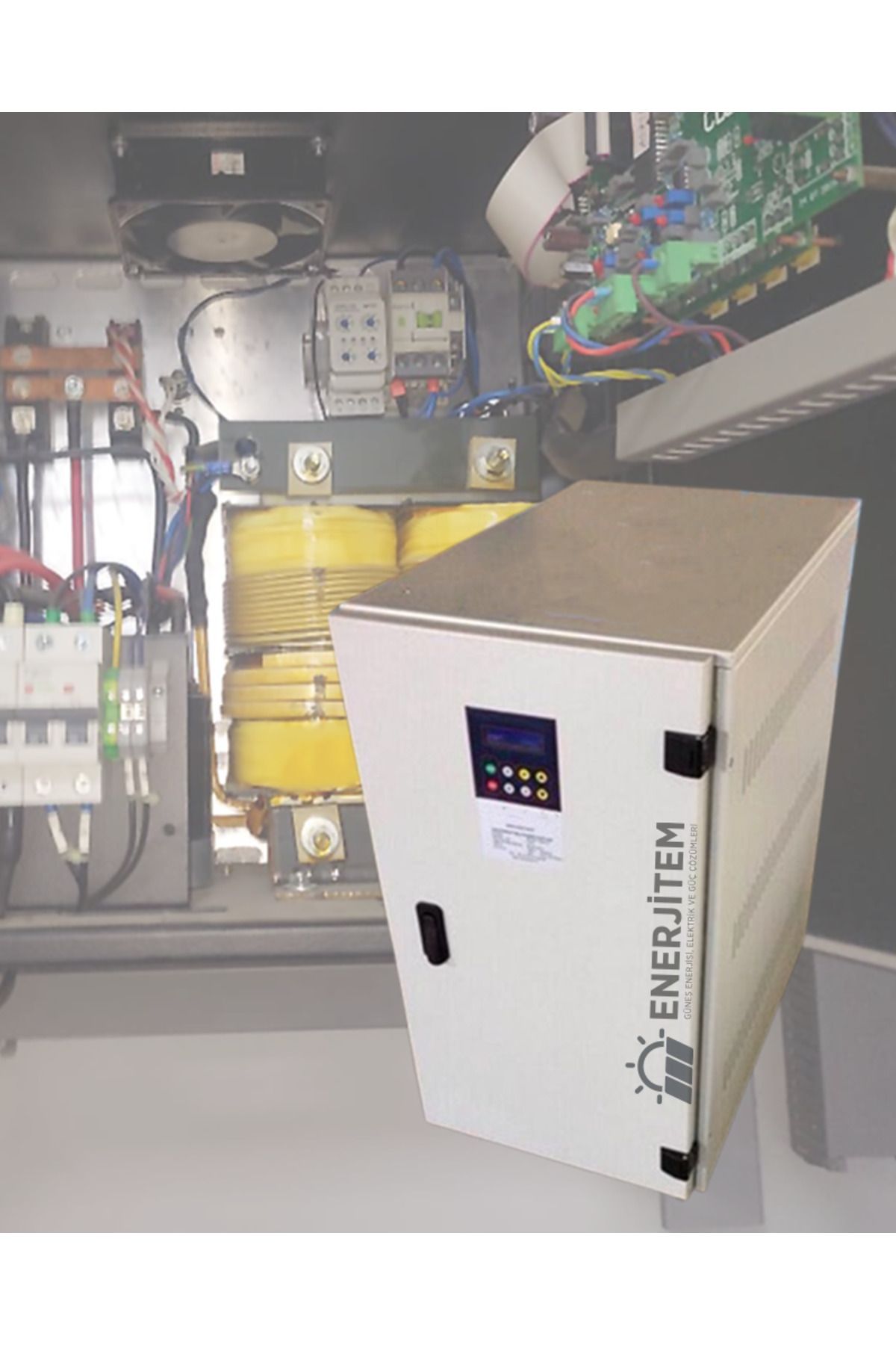 ENERJİTEM Trifaze Redresör(Rectifier),battery Charger, 380 Vac Giriş/12 Vdc 100 Ah Çıkış