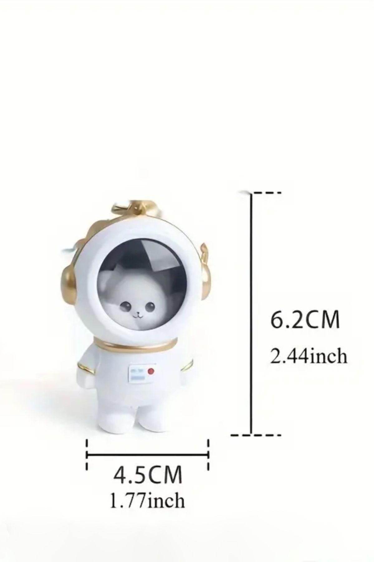 İLKYAZ Sevimli Astronot Işıklı Anahtarlık, Çanta Aksesuarı