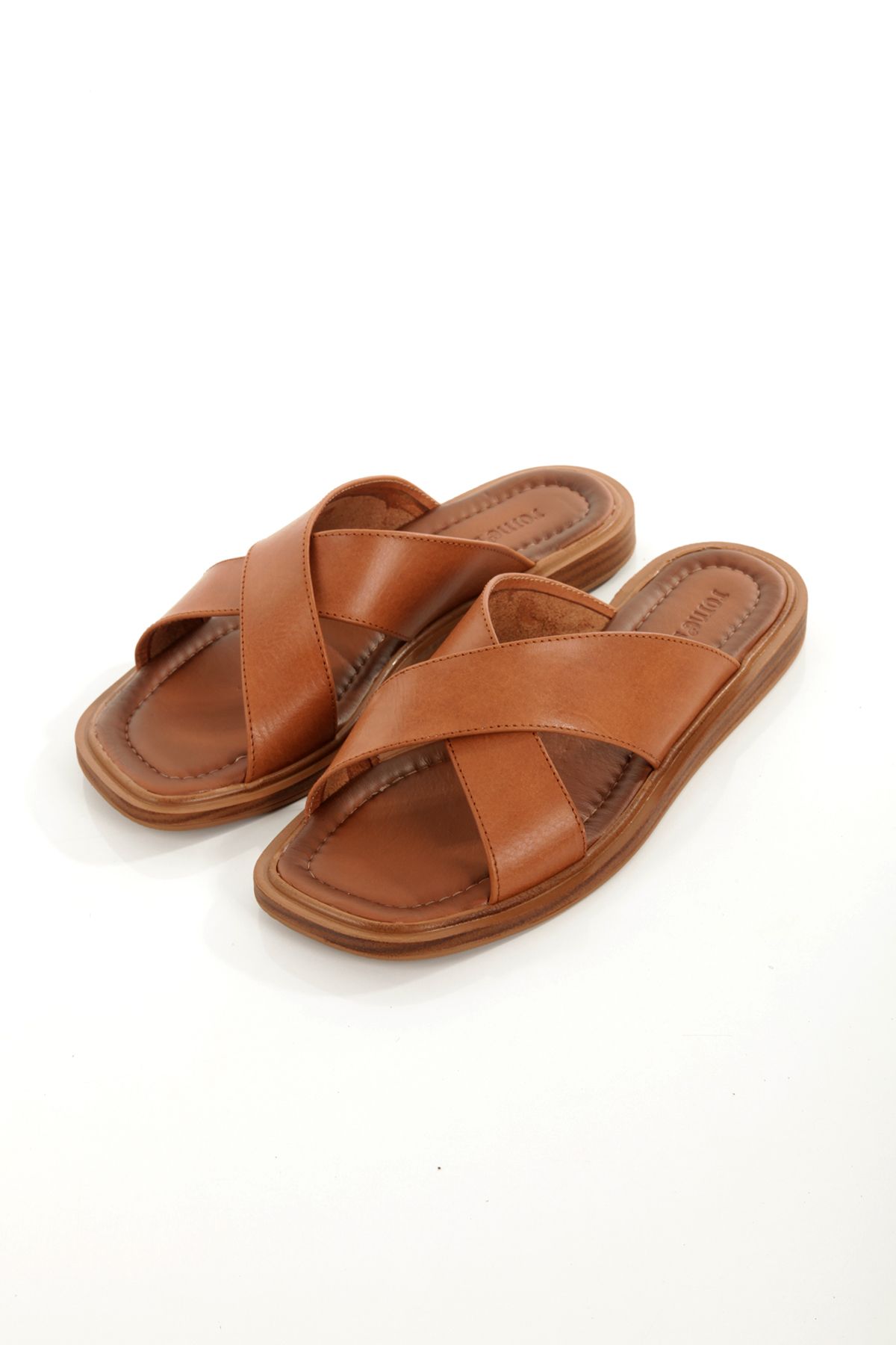 Rome Slippers RT-260021 HAKİKİ DERİ KADIN GÜNLÜK TERLİK