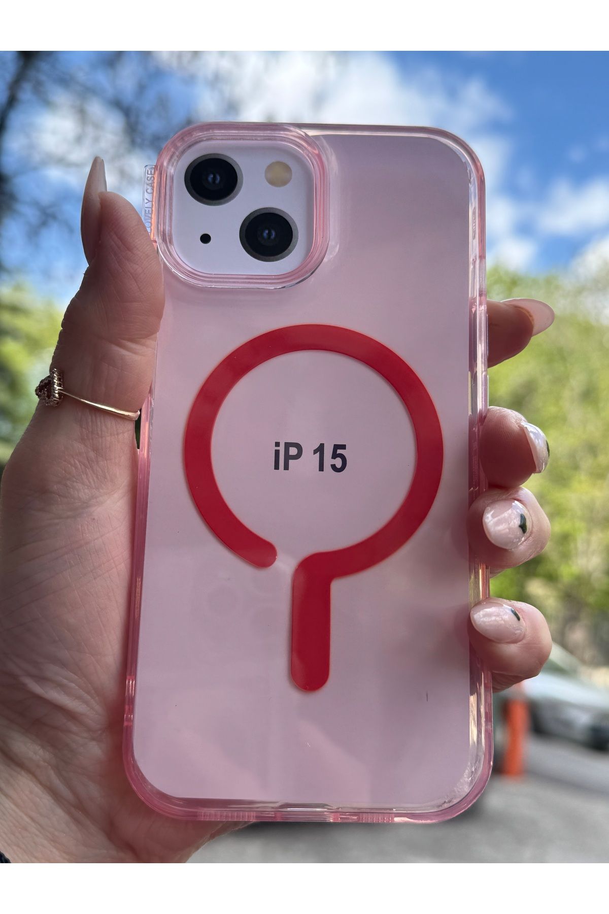 DÜNYA AKSESUAR iPhone 14 uyumlu renkli şeffaf megsafe şarj tam koruma sert silikon kılıf