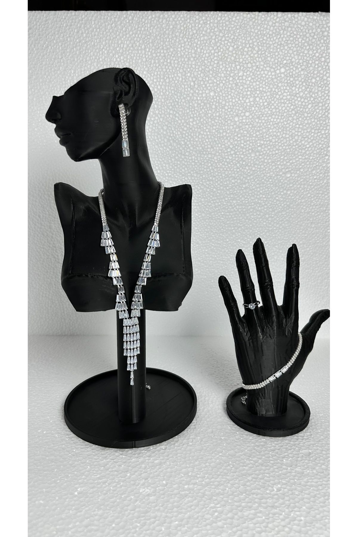 Butik Gümüş Renk 4 Parça Set