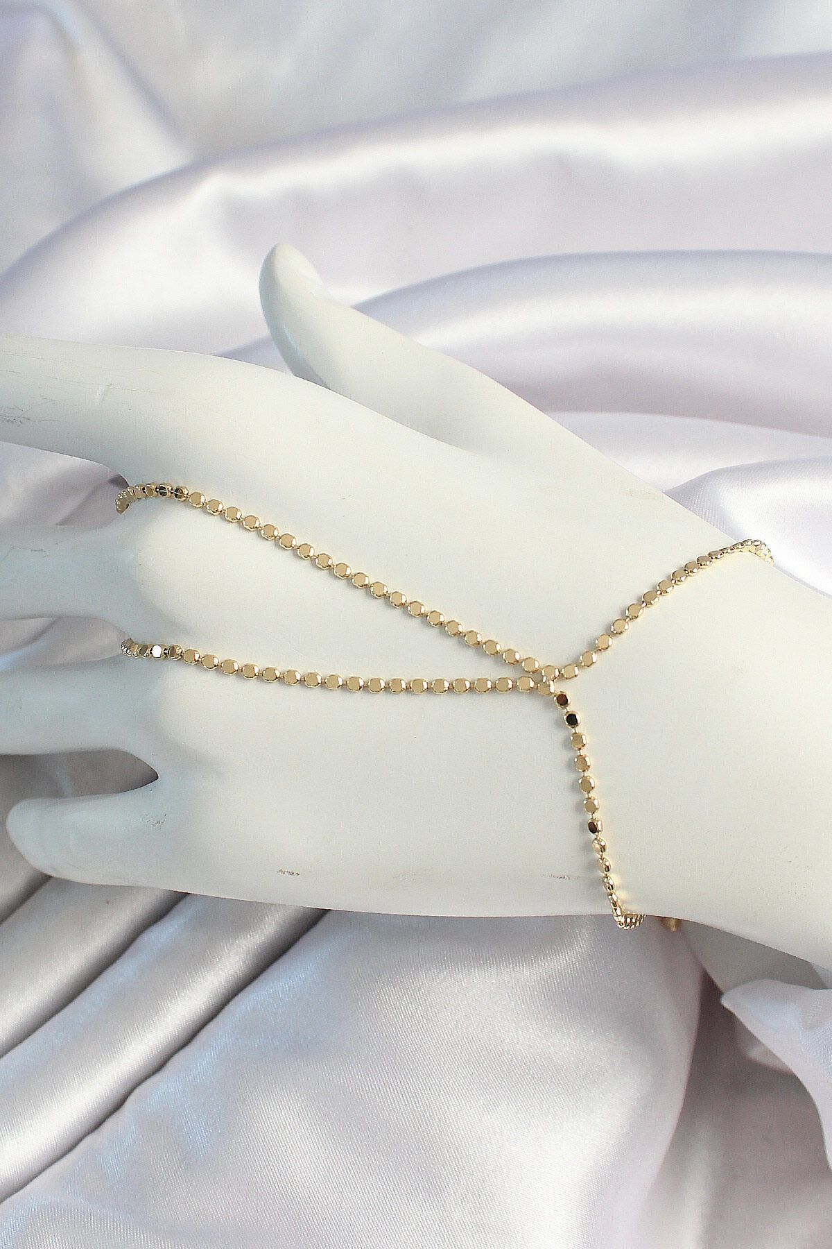 Avantaj Kapıda ® Pirinç Gold Renk Ezme Zincir Şahmeran