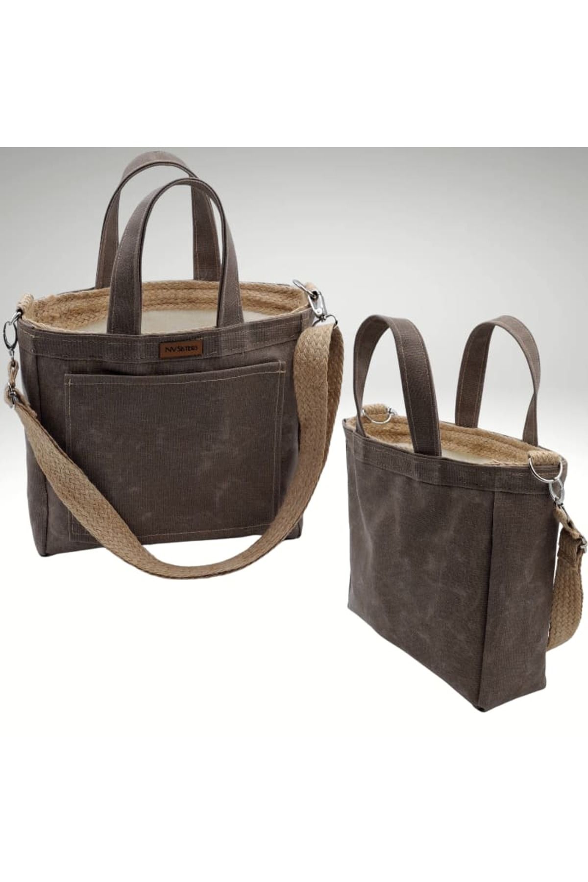 NVSisters Mumlu Kanvas Tote Bag Çanta, El ve Omuz Çantası, Yazlık Kadın Çantası
