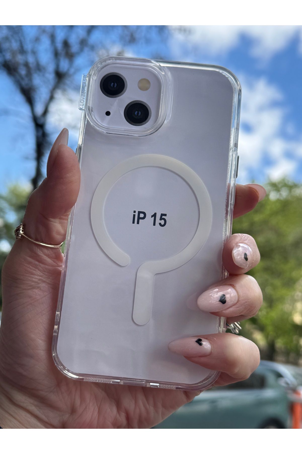 DÜNYA AKSESUAR iPhone 15 uyumlu renkli şeffaf megsafe şarj tam koruma sert silikon kılıf