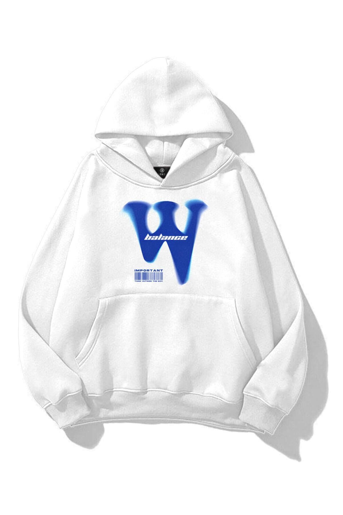 Boi Unisex Balance W Sweatshirt Beyaz