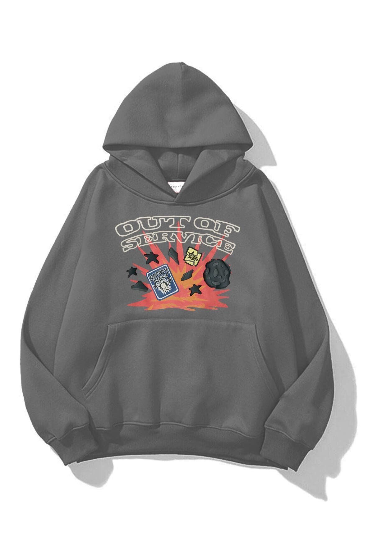 Boi Unisex Out of Service Sweatshirt Antrasit