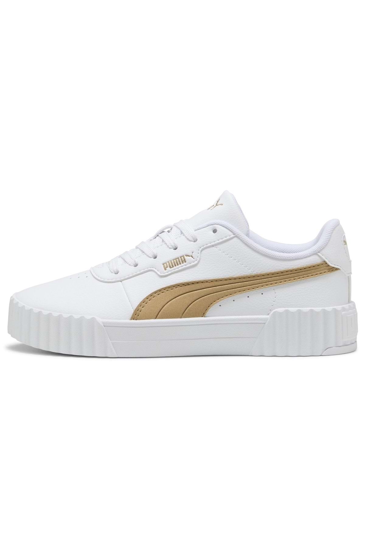 Puma Carina 3.0 Aqua Metallics 400722-02 Unisex Spor Ayakkabı BEYAZ