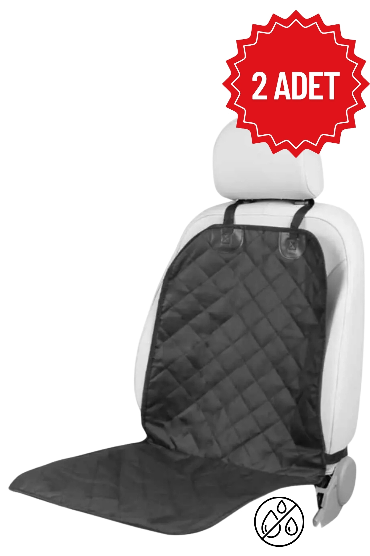 HASBY 2’li Sıvı Geçirmez Oto Ön Koltuk Koruyucu Kılıf Seti 55x130 cm Araba Araç Evcil Hayvan Koltuk Örtüsü fotoğrafı 6 (önizleme)