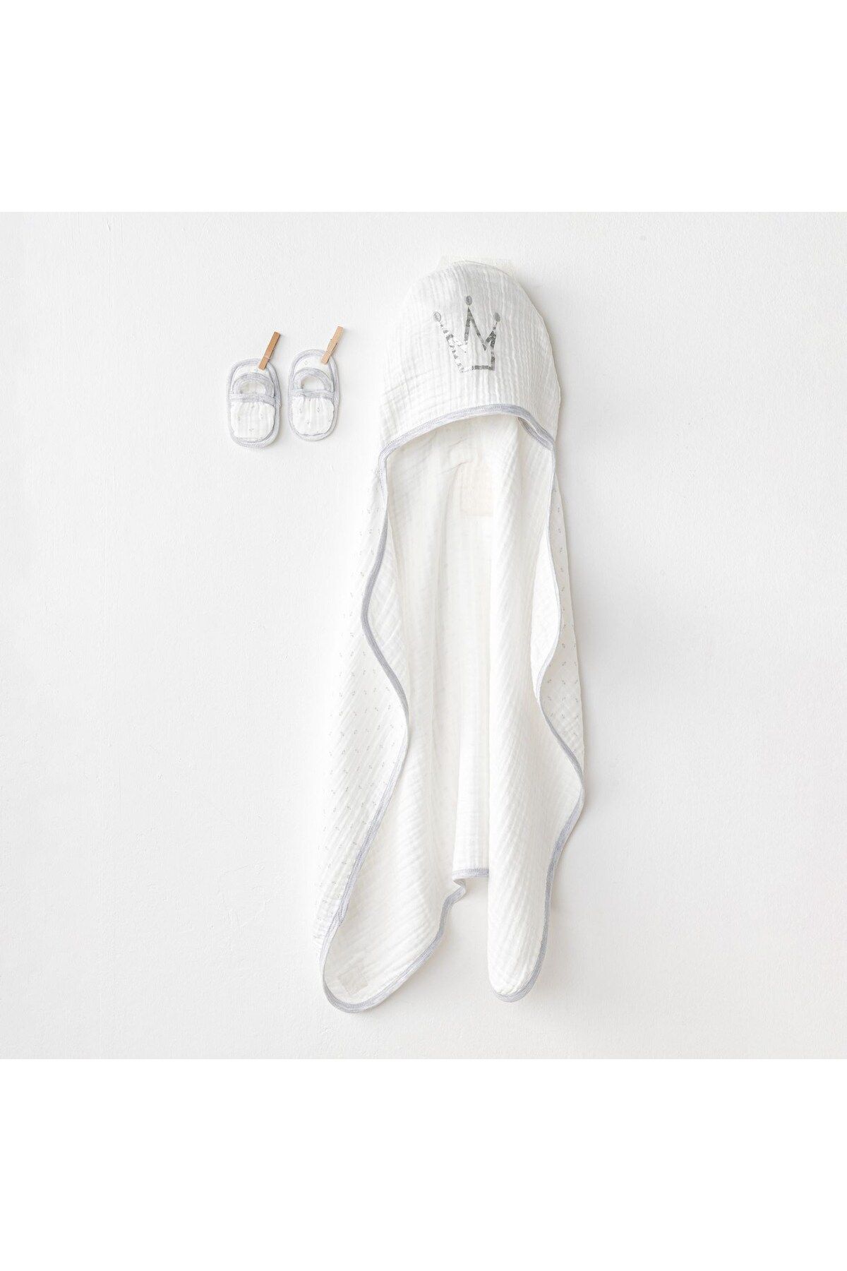 jupiter global bazaar Andywawa AC24724 Tovel 80x80 Müslin Wawa Boys Havlu Set White