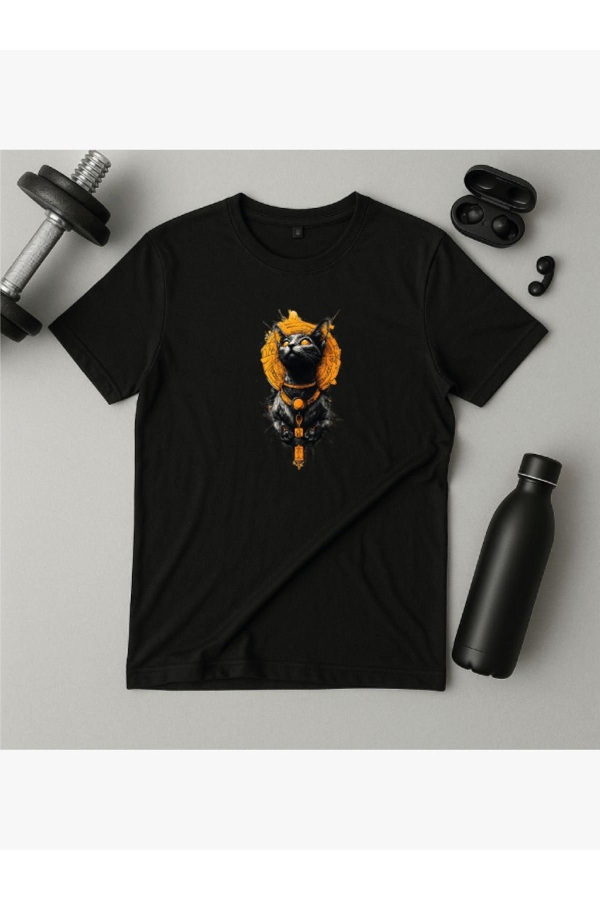 Artwen Kedi Baskılı Regular Fit Tişört