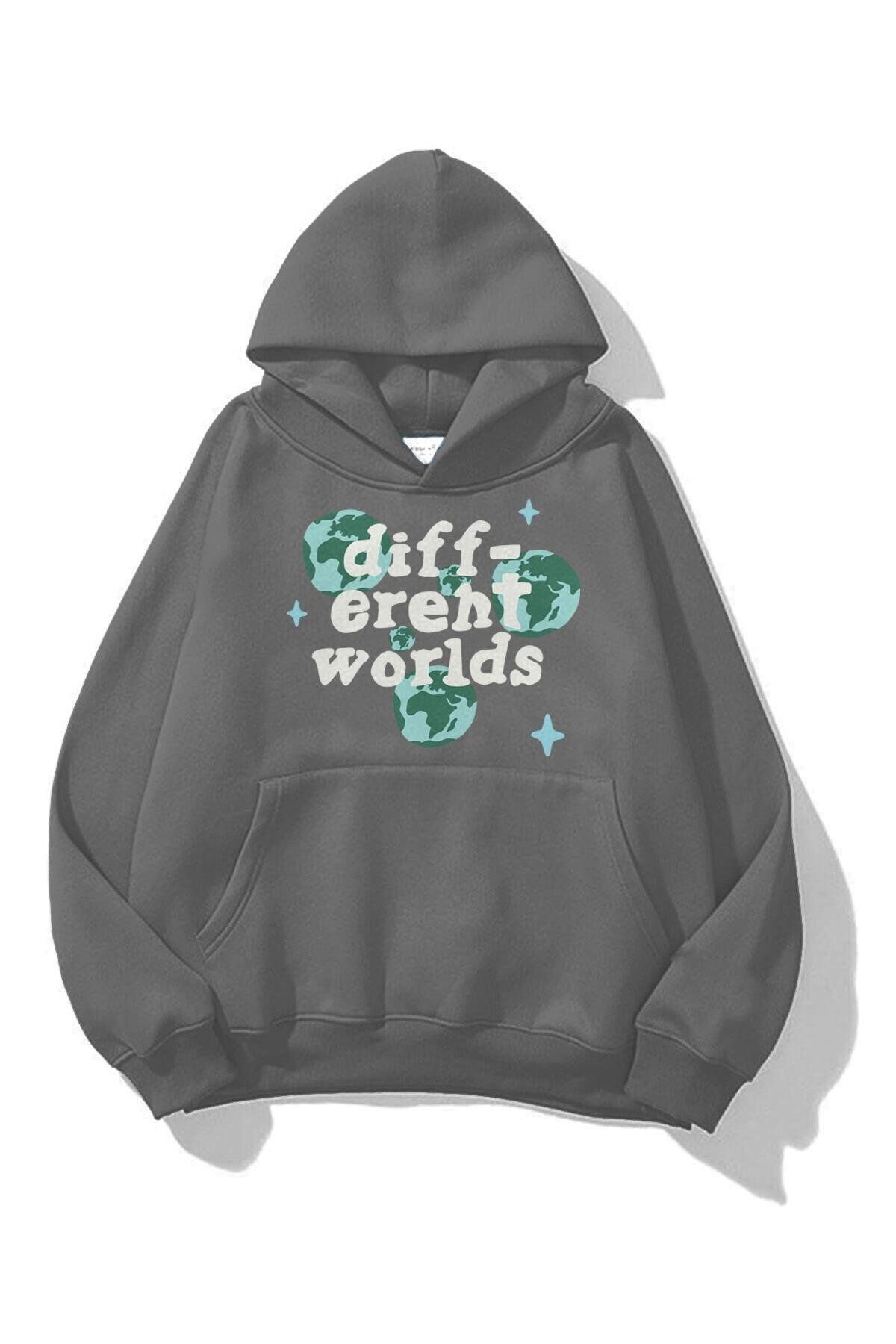 Boi Unisex Different Worlds Sweatshirt Antrasit