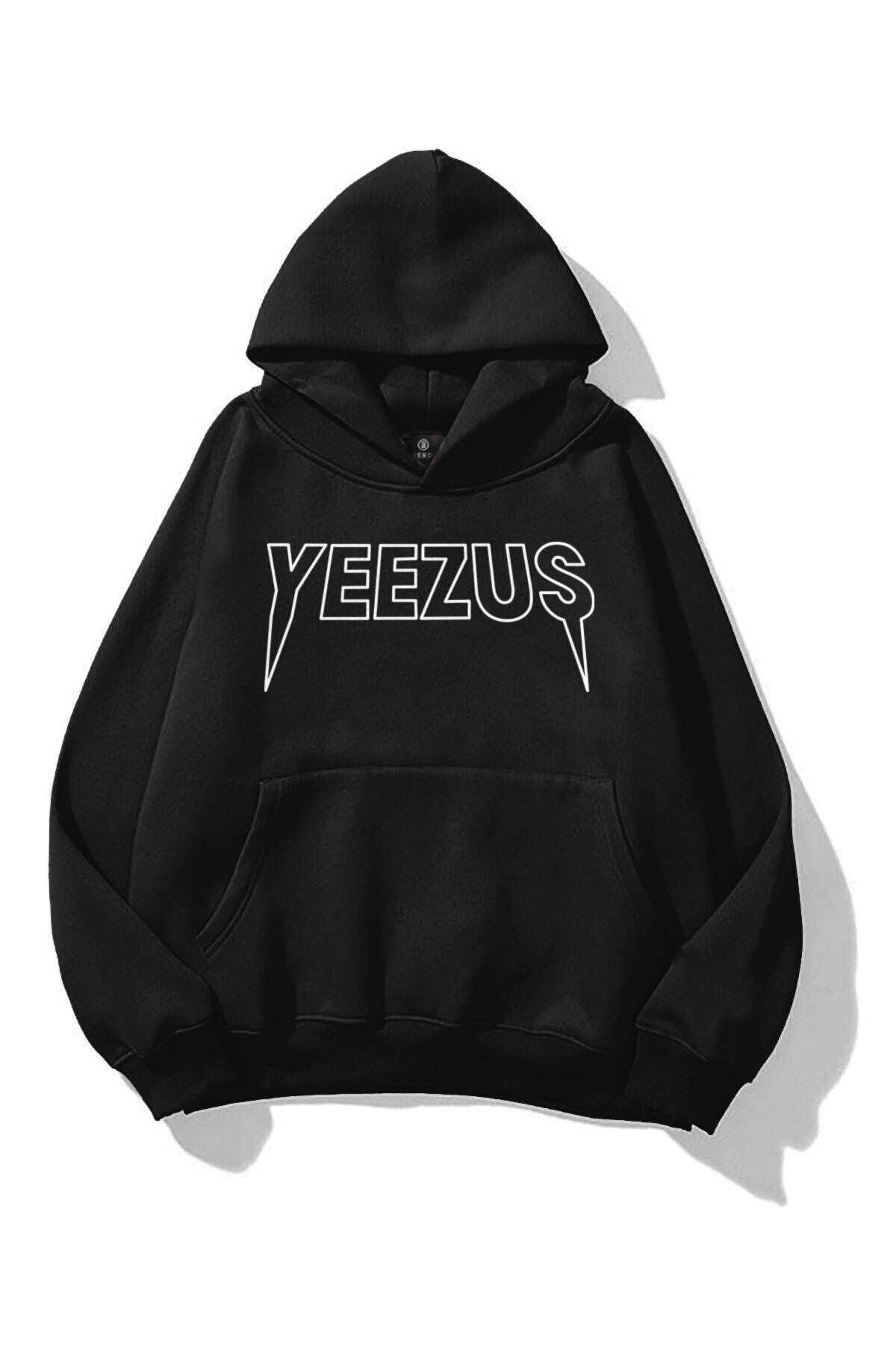 Boi Unisex Yeezus Sweatshirt Siyah