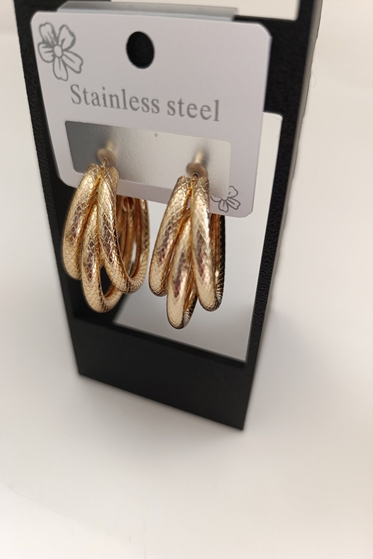 MARZELLA ACCESSORİES çelik gold küpe