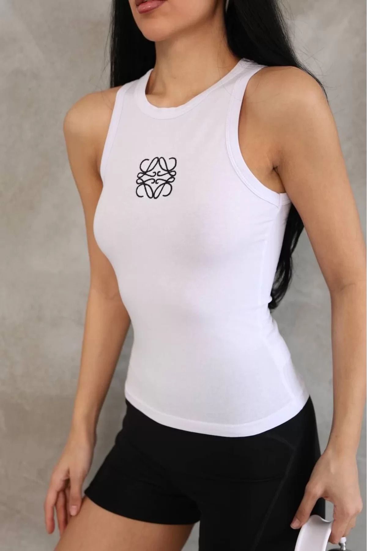 BBbutik Kolsuz Nakışlı Badi bluz