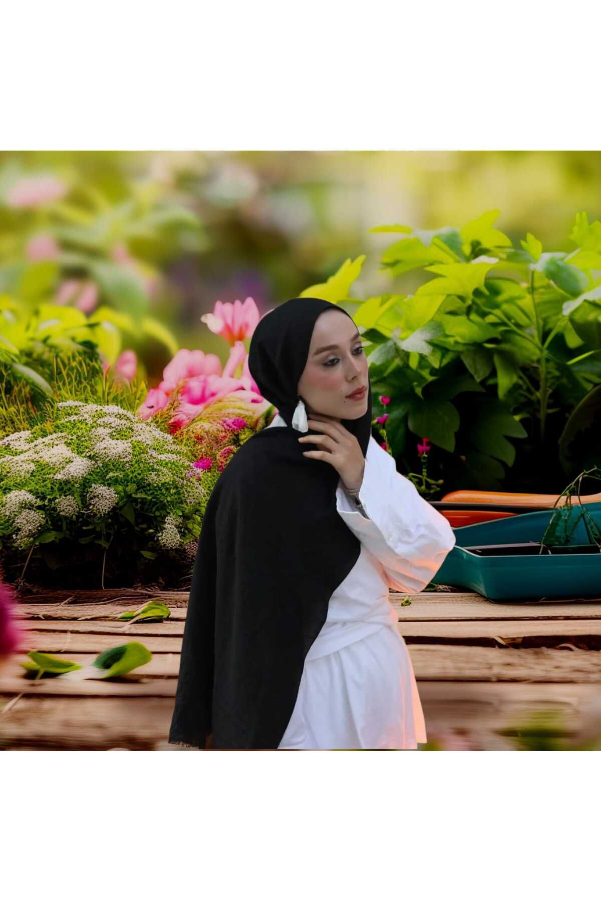 Freeista Siyah Pamuk Şal Neo 250507081