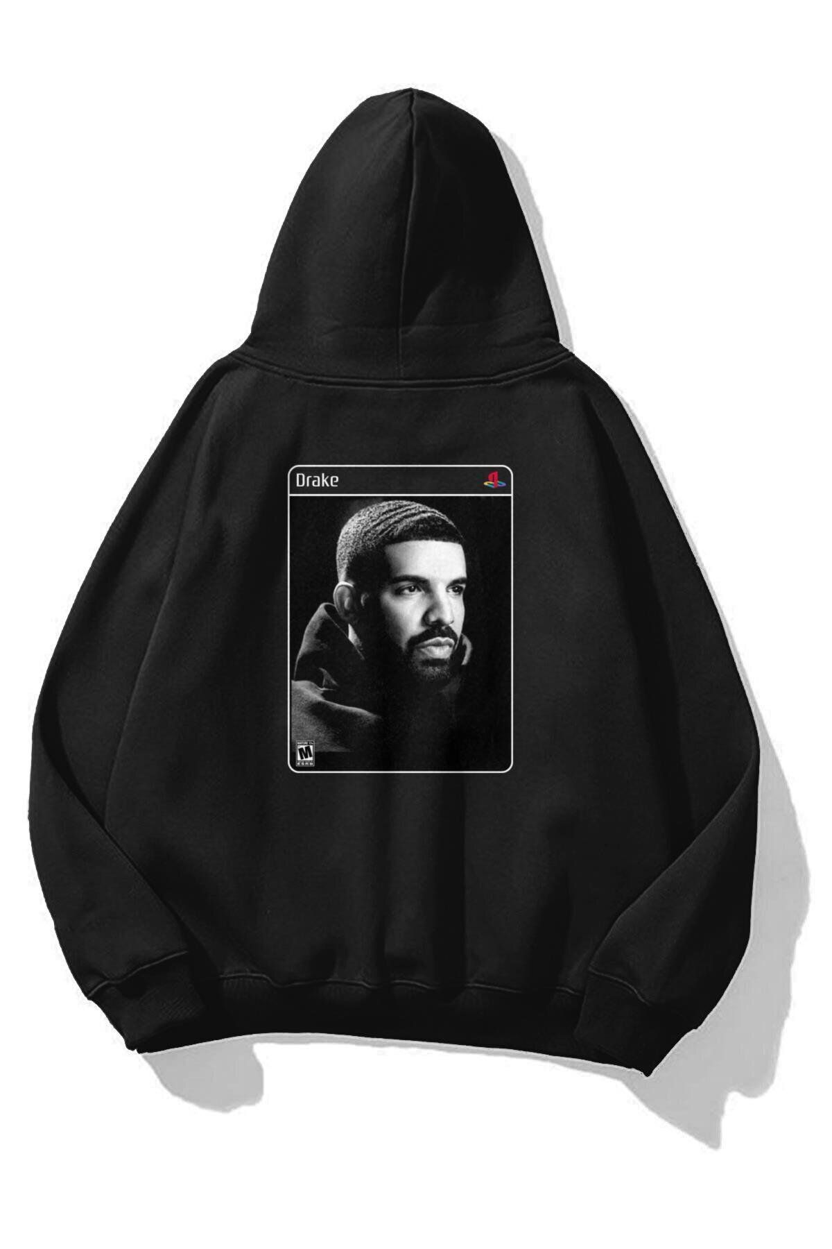 Boi Unisex Drake Scorpion PS2 Sweatshirt Siyah