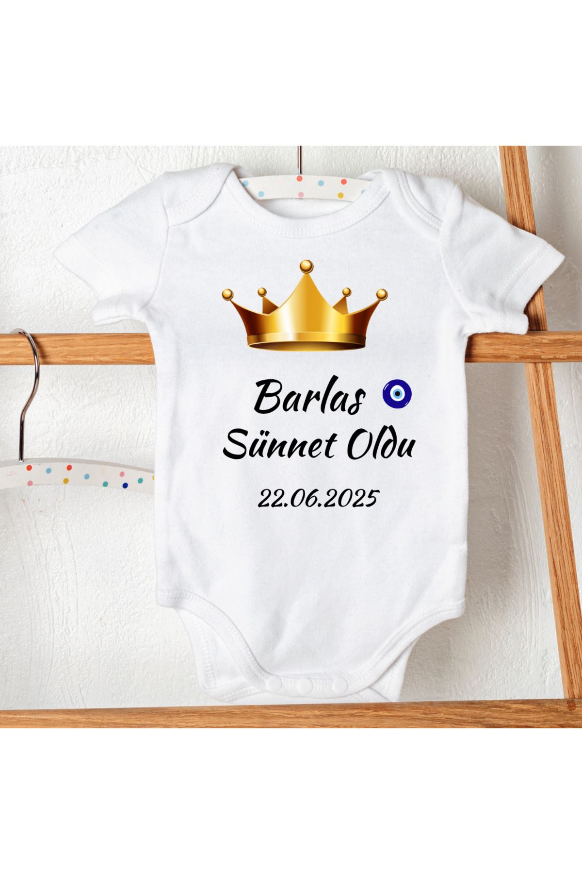 D&Y GAUDERY Kral Taçlı SÜnnet Kıyafeti İsme Özel Sünnet Zıbını