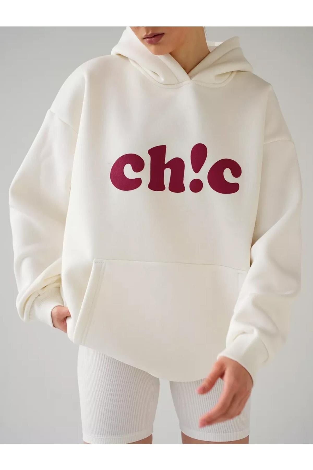Boi Unisex Ch!c Sweatshirt Beyaz