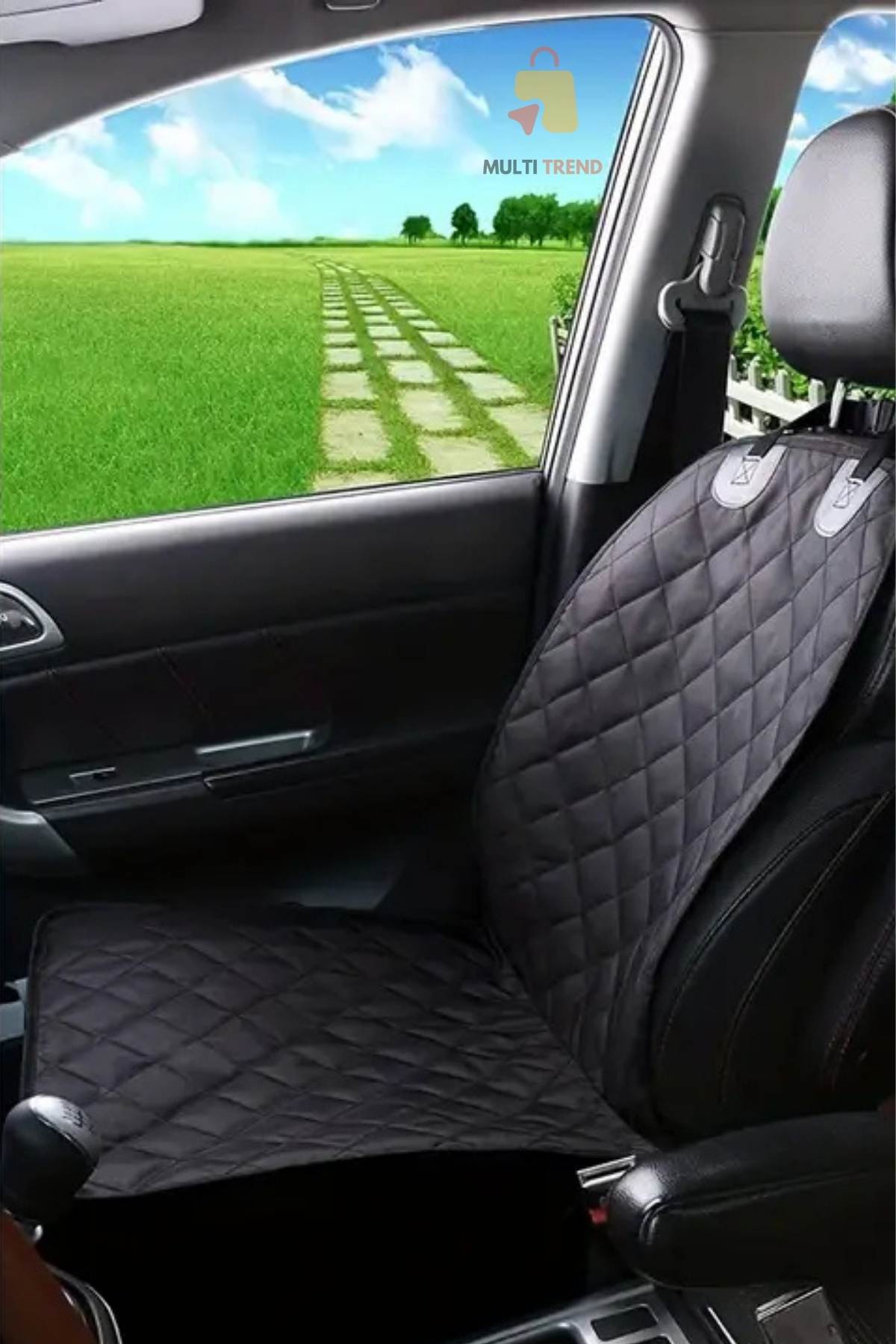 HASBY 2’li Sıvı Geçirmez Oto Ön Koltuk Koruyucu Kılıf Seti 55x130 cm Araba Araç Evcil Hayvan Koltuk Örtüsü fotoğrafı 4 (önizleme)