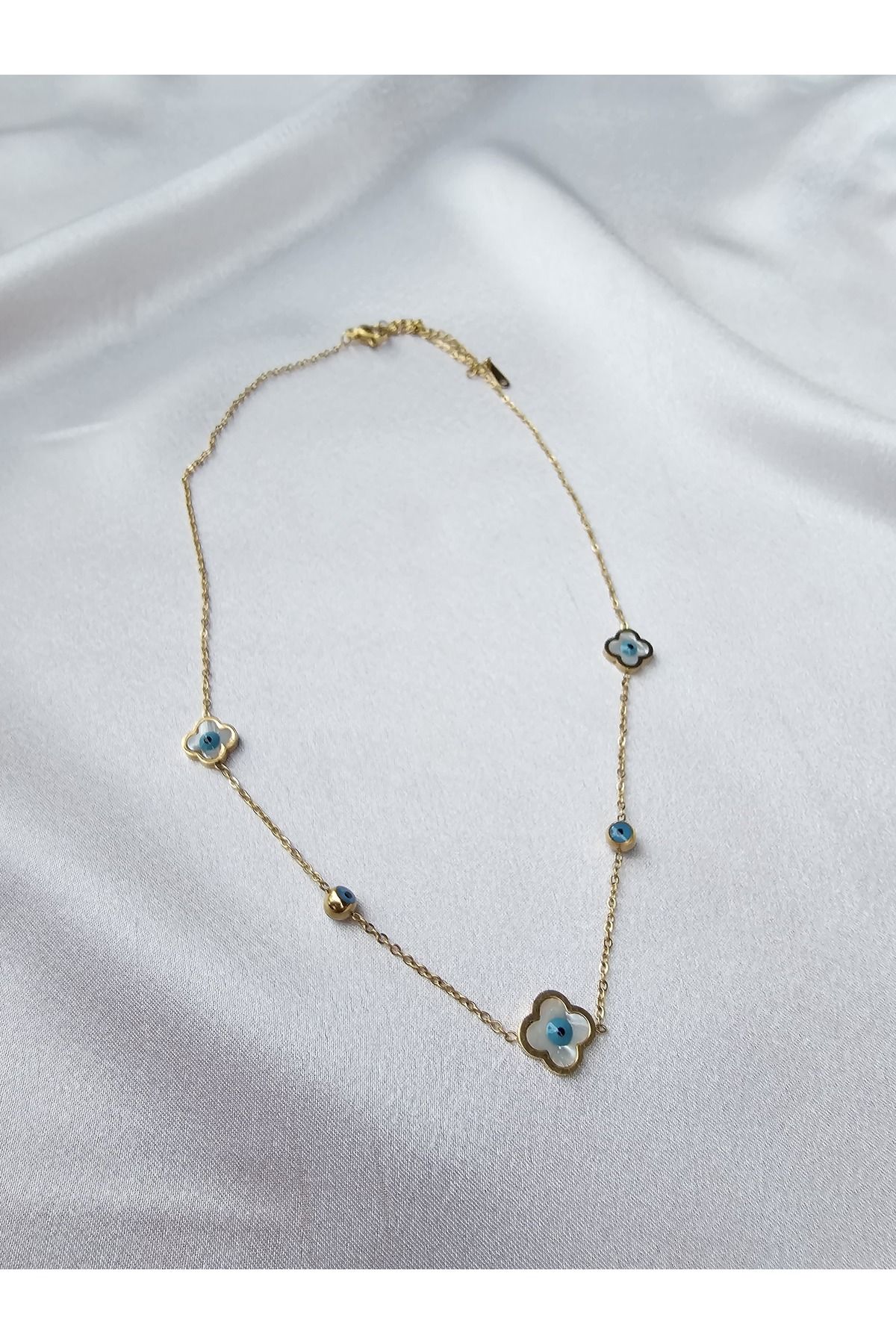 OEM Nazar boncuklu gold kolye