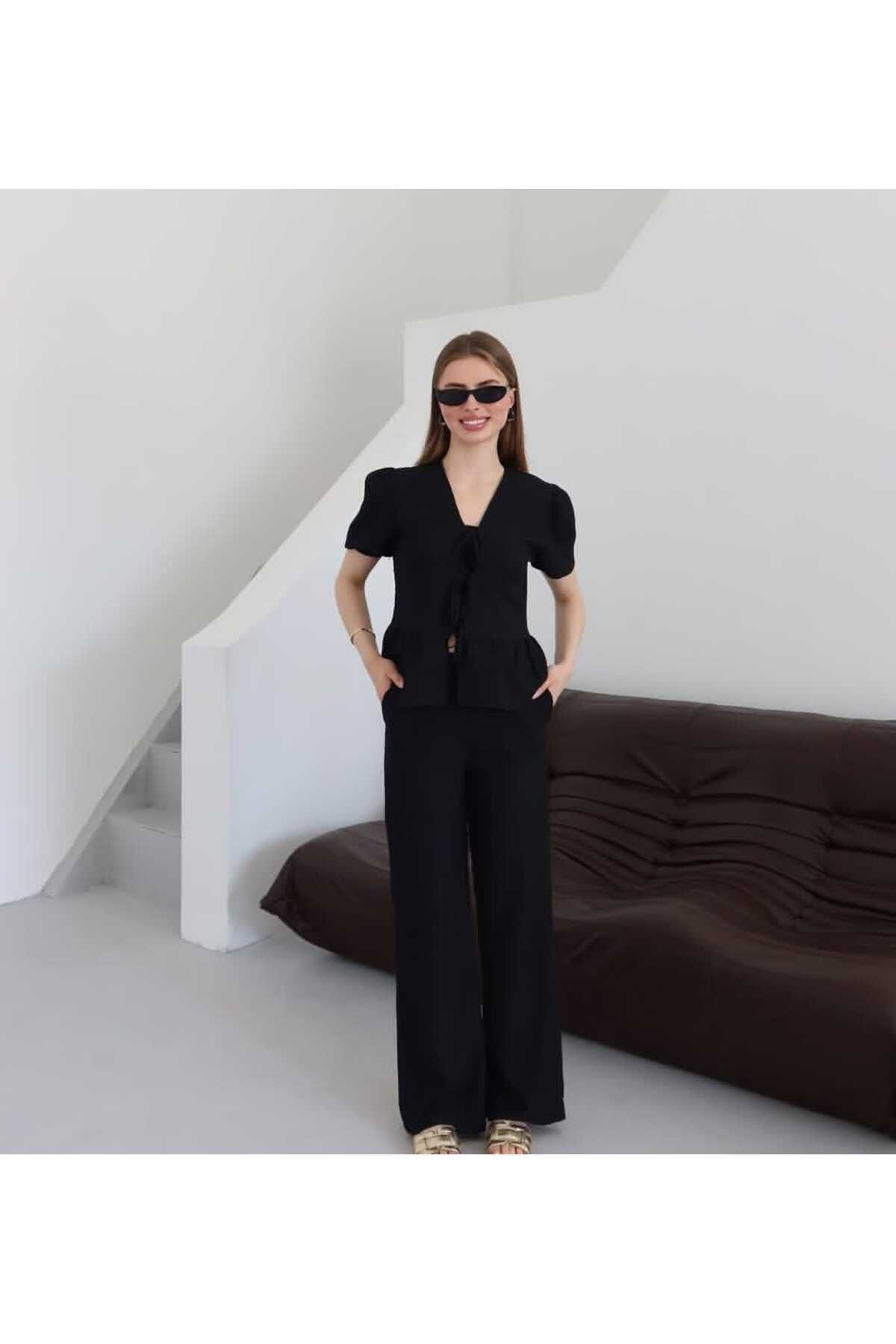 ARV MODA FASHİON THAT İNSPİRES Bağlama detaylı takım