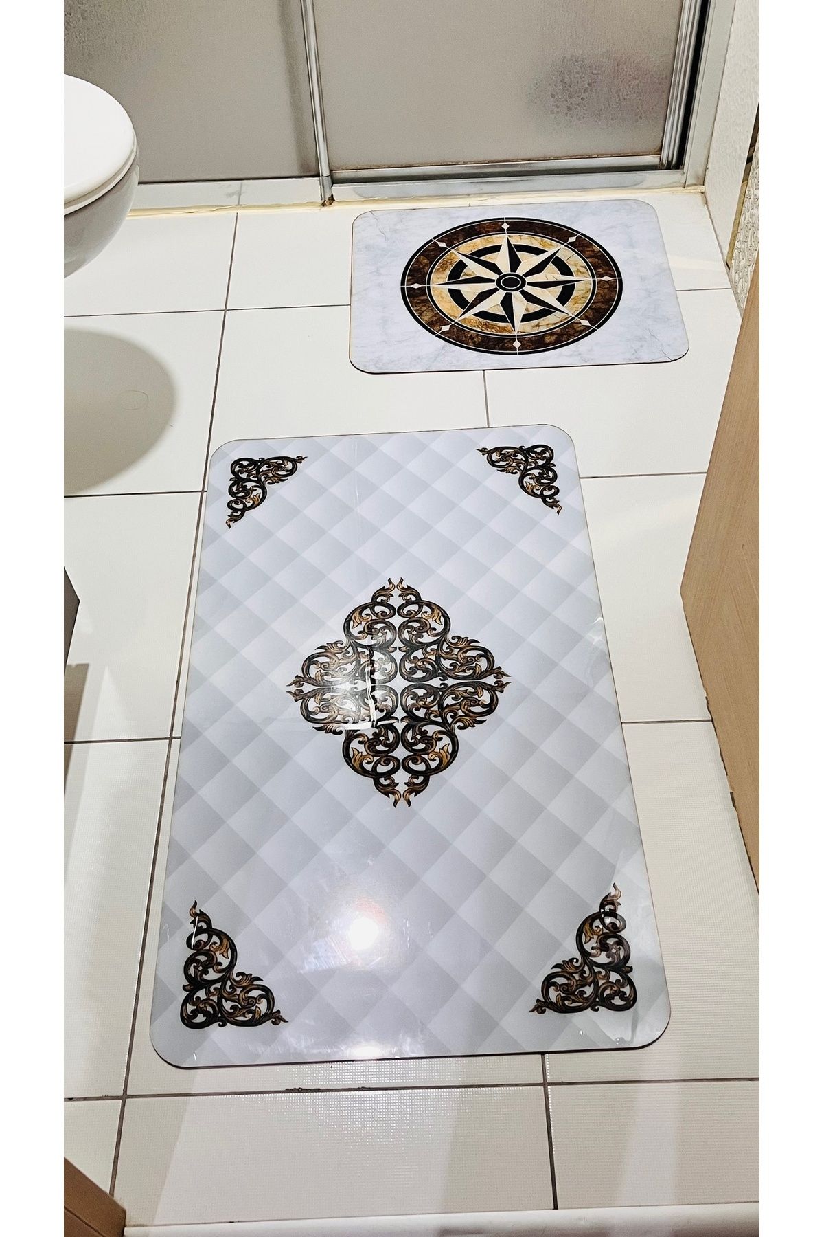 ASİLLVİPZEMİN PVC BANYO PASPAS,PASPAS,ŞIK PASPAS,KAPI ÖNÜ PASPAS (98x58cm-48x58cm)