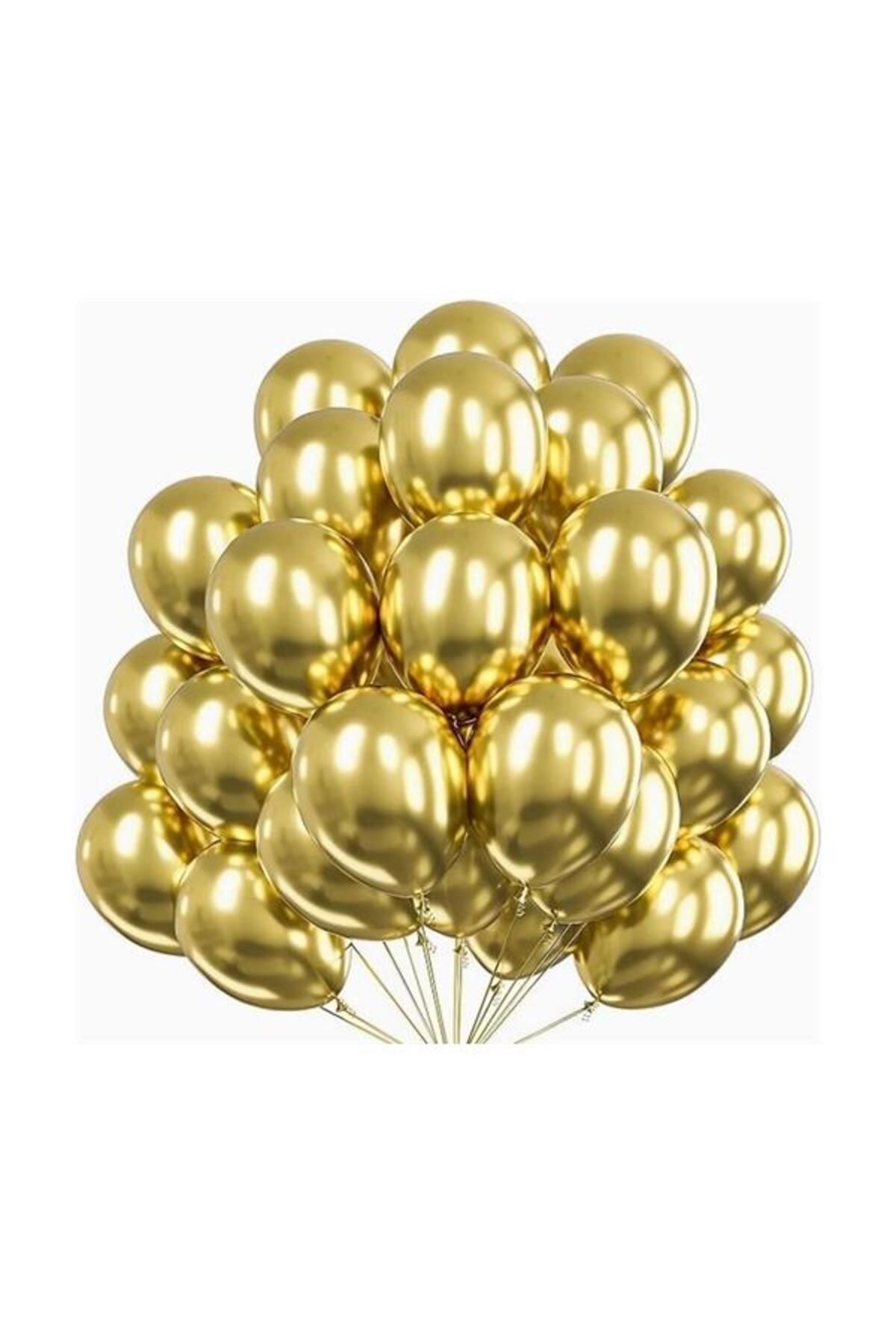 Onay Store 5 Adet Krom Gold Balon - Doğum Günü Konsepti - Parti Malzemeleri - Bride To Be Malzemeleri