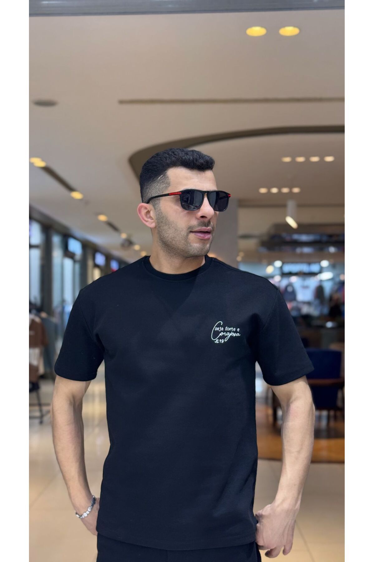 Fanolik Erkek Beyaz %100 Pamuk Oversize Bisiklet Yaka Basic Tişört