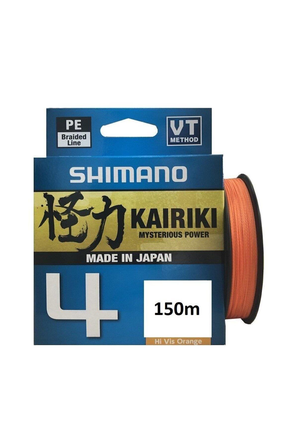 Shimano Kairiki 4 Kat Hi Vis Orange 150mt Örgü İp Misina