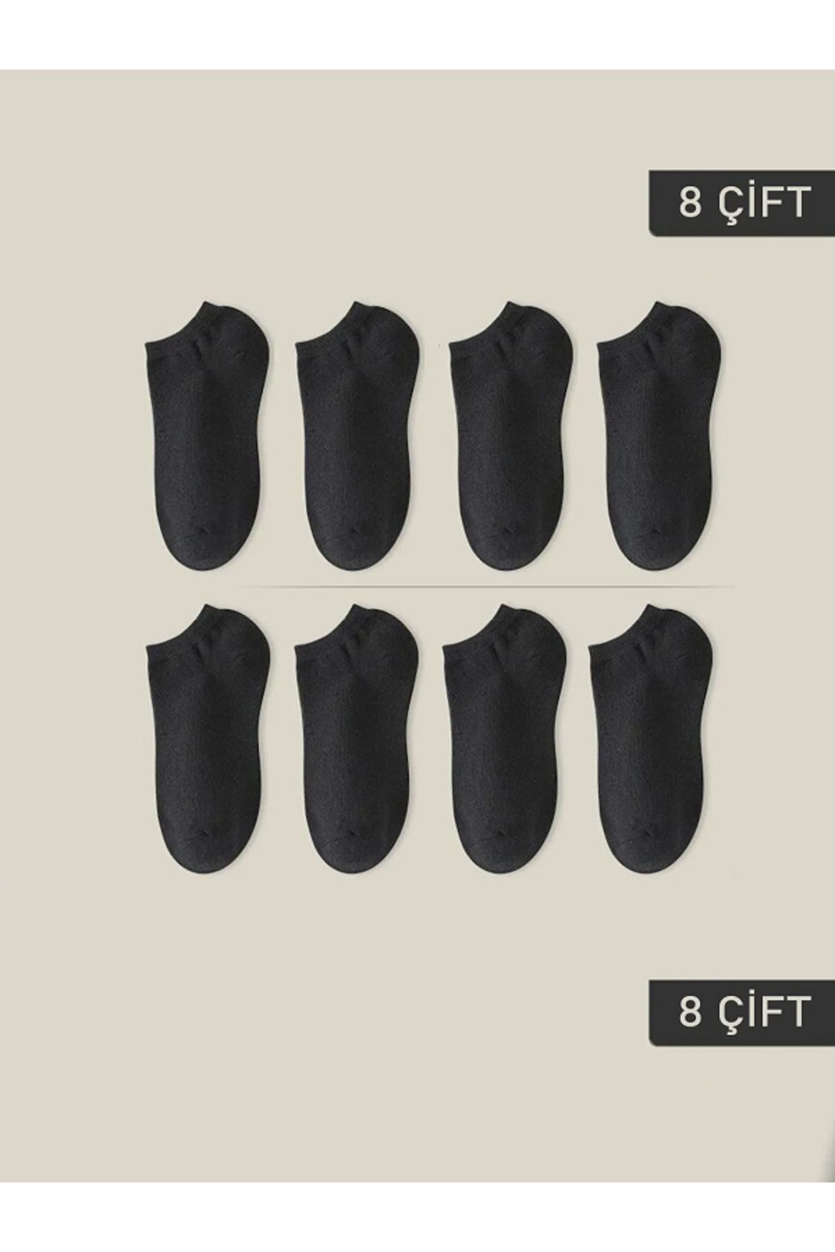 BELİNAY SOCKS Unisex Patik Çorap 8 Çift