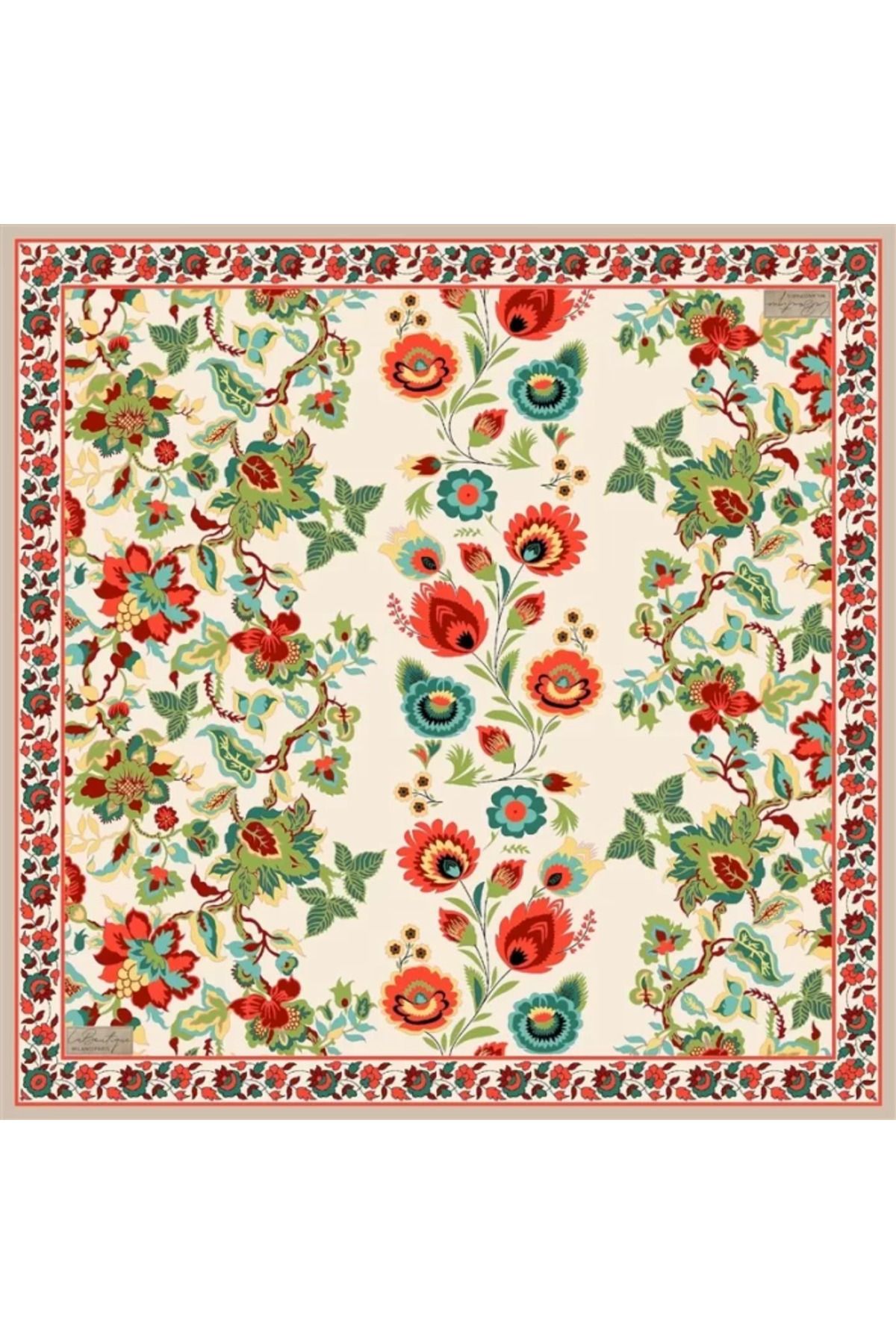 LA BOUTIQUE GÜZ | YAZ SERİNLİĞİ EŞARP 2400 90 x 90 Turuncu - 02