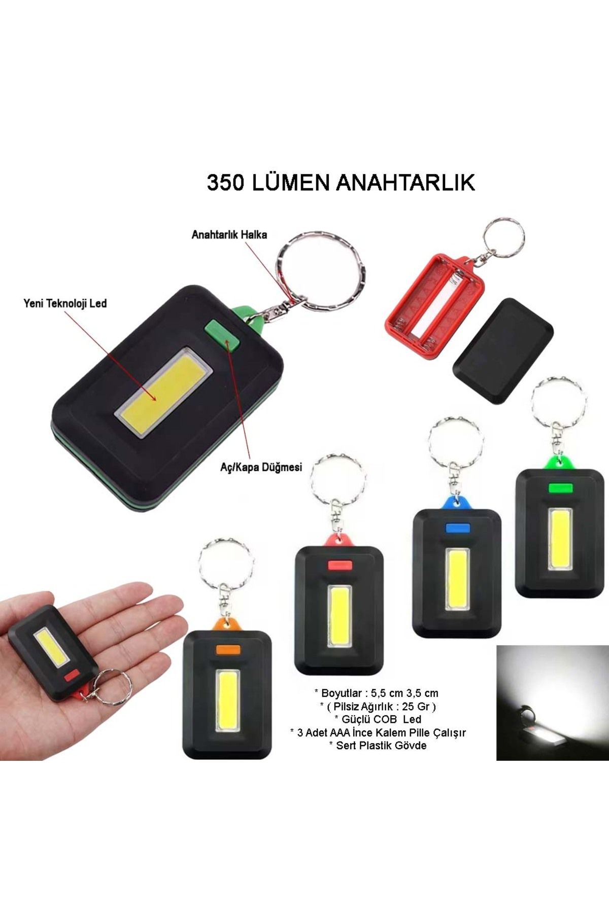 Fixport Ortam Aydınlatan 350 Lümen Anahtarlık Wt-377