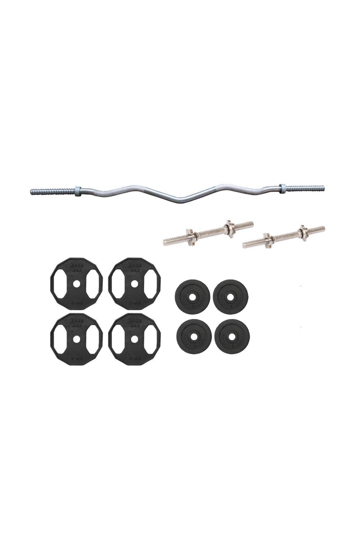 SerenityHaven 40 Kg Demir Döküm Z Bar Set