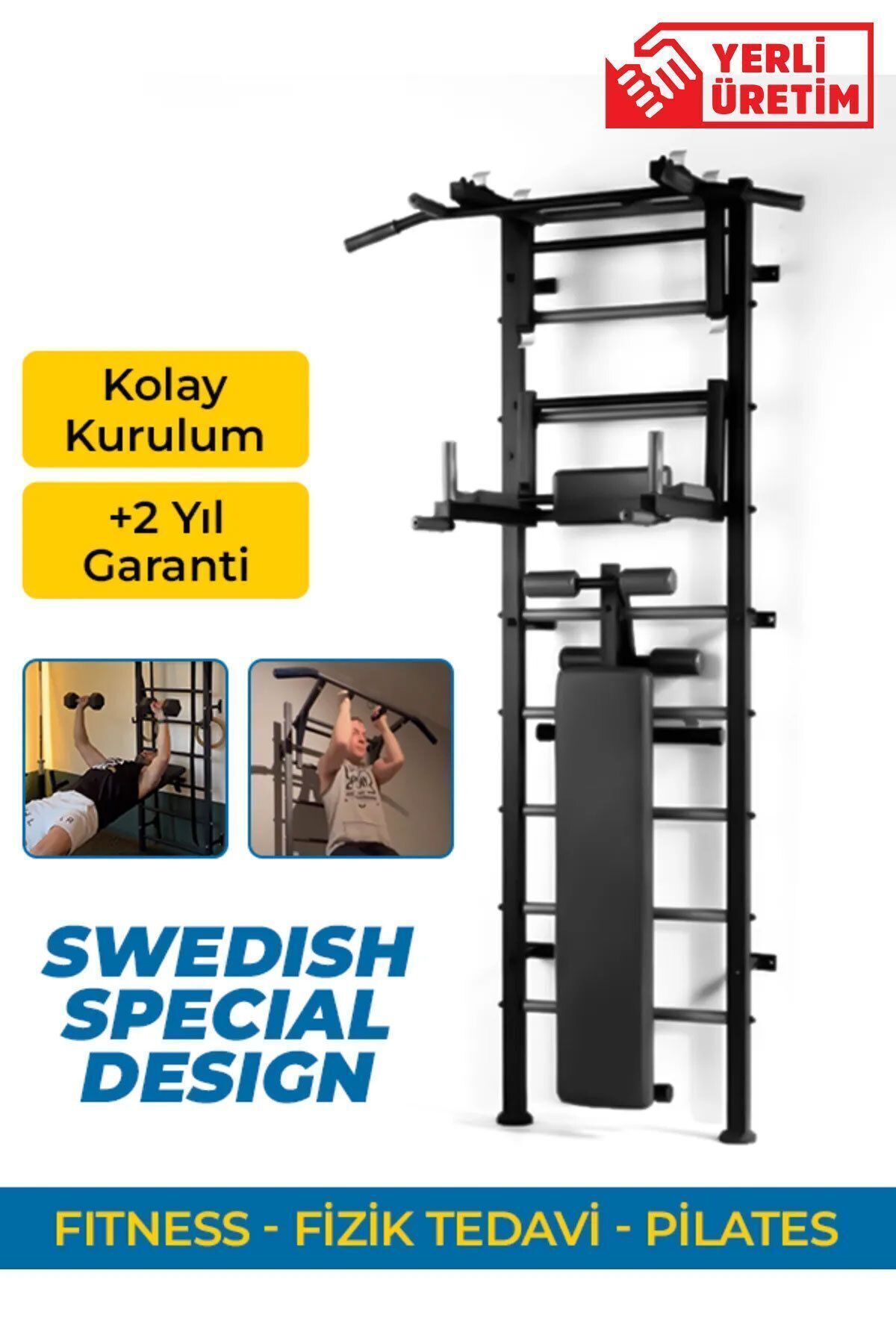 SerenityHaven İsveç Duvarı - Swedish Wall Fitness - Fizik Tedavi Ve Pilates Aleti