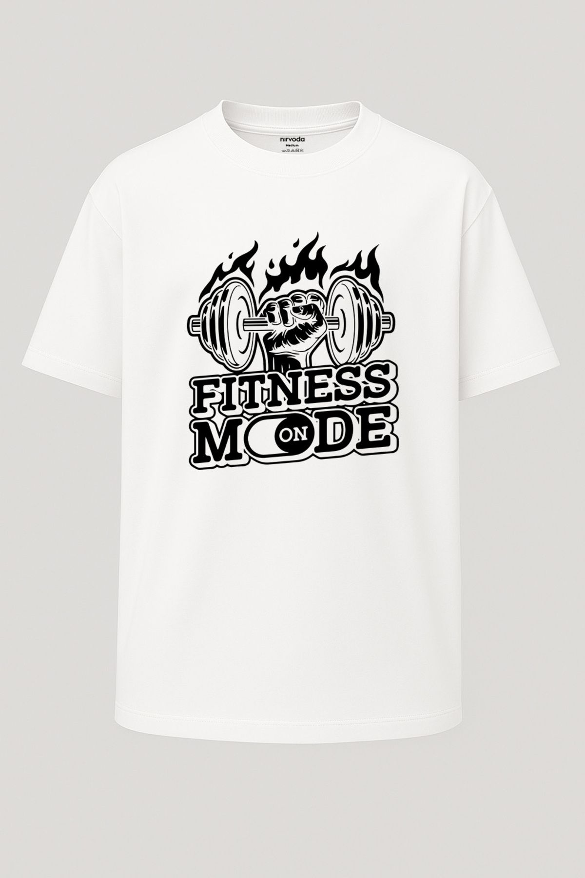 nirvoda Oversize Fitness Mod On GYM Unisex Spor Tişört