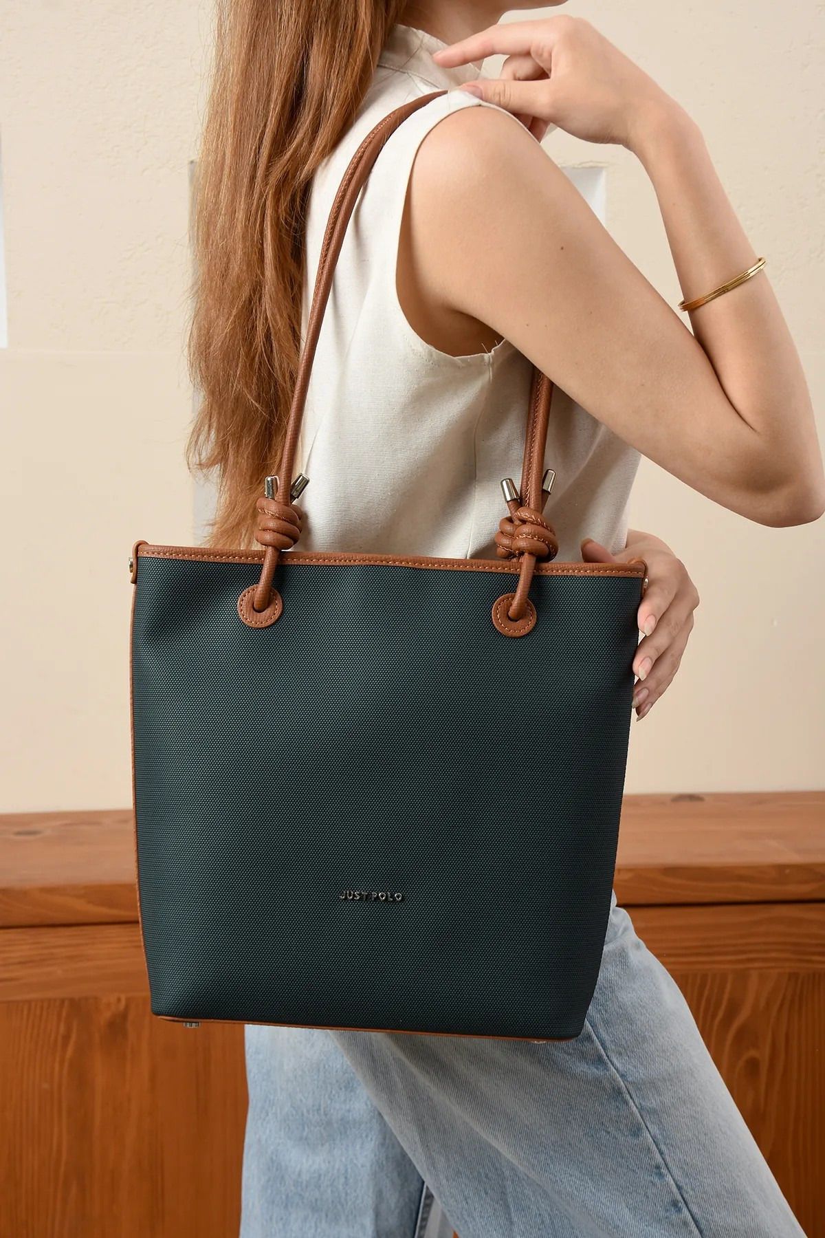 Just Polo Kadın Büyük Boy El Ve Omuz Çantası 346066PC