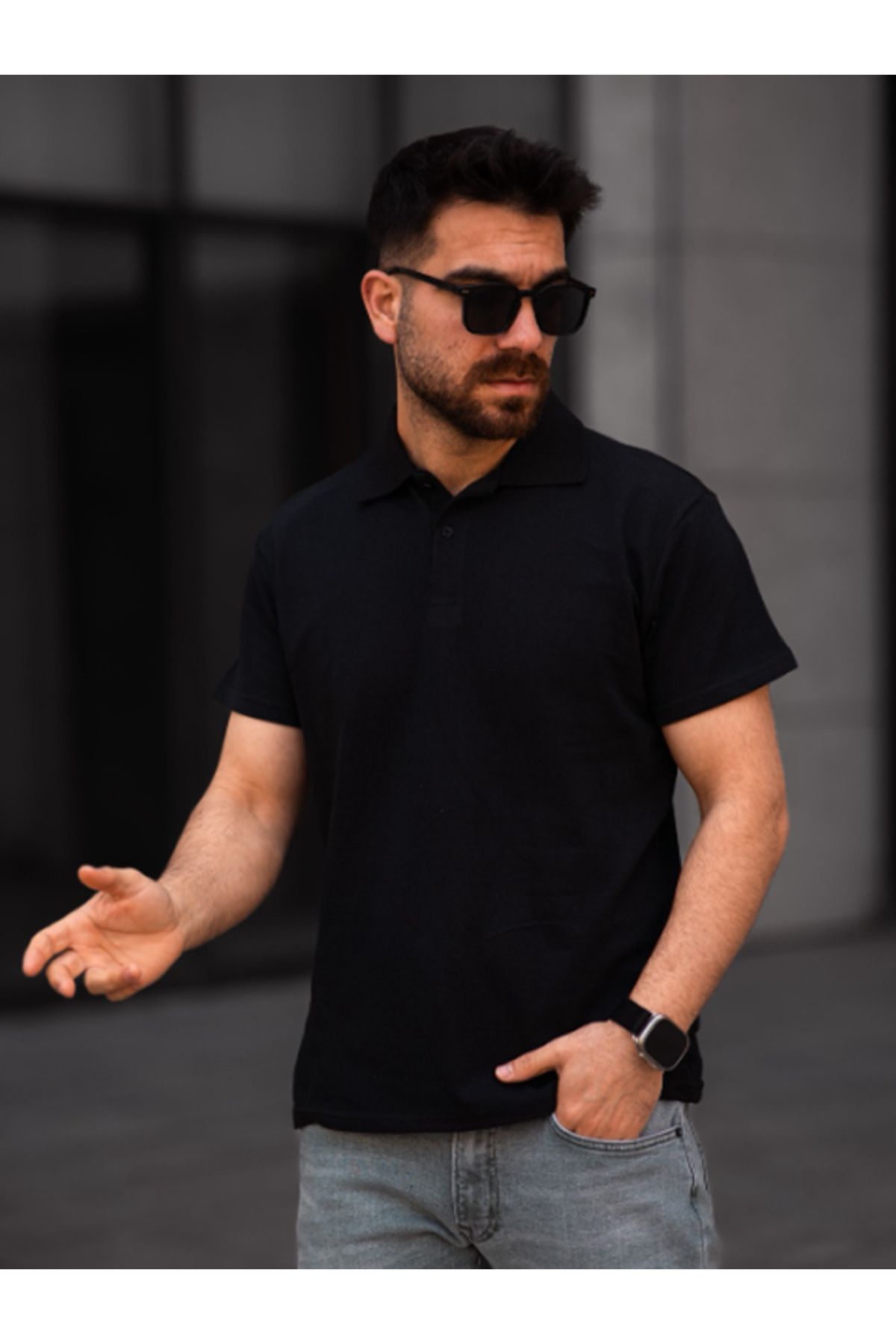 turquatiny Polo Yaka Düğmeli T-Shirt