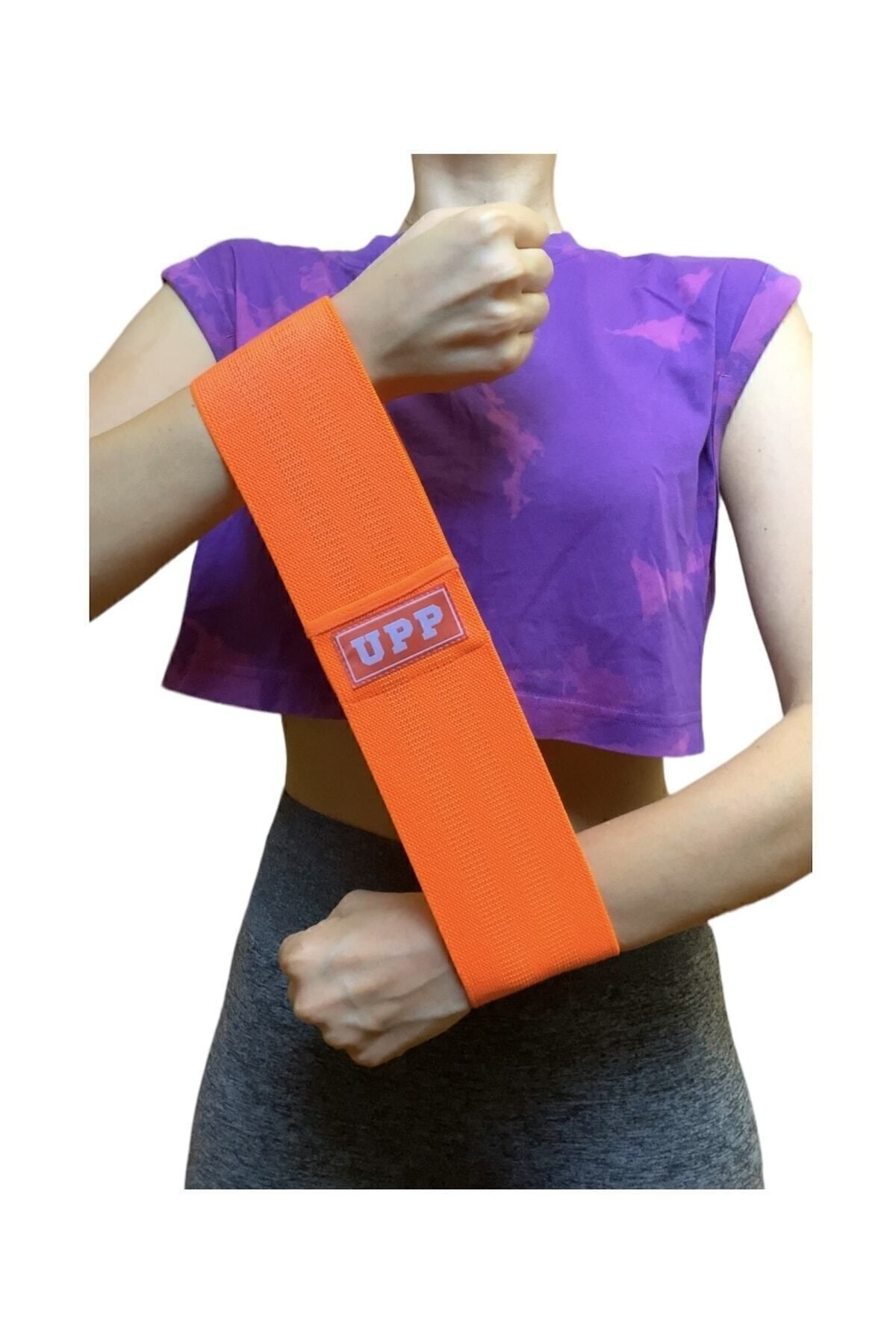 SerenityHaven Orta Seviye Pilates Fitness Evde Spor Squat Egzersiz Direnç Bandı Hip Band Turuncu