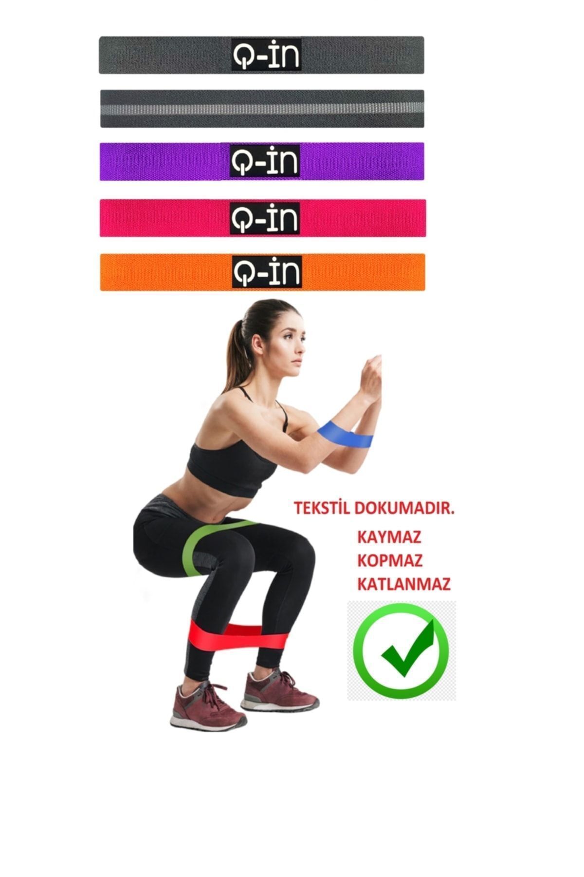 SerenityHaven Mini Dokuma Bant, Pilates,yoga ,fitness,kalça Şekillendirme Ve Kas Güçlendirme Direnç Bandı Lastiği