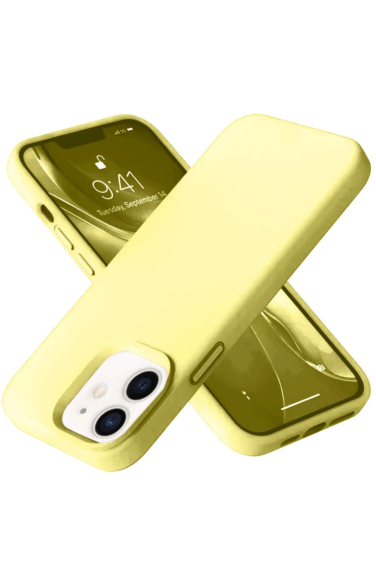 Zentico iPhone 12 & iPhone 12 Pro Uyumlu Nano İçi Kadife Silikon Kılıf